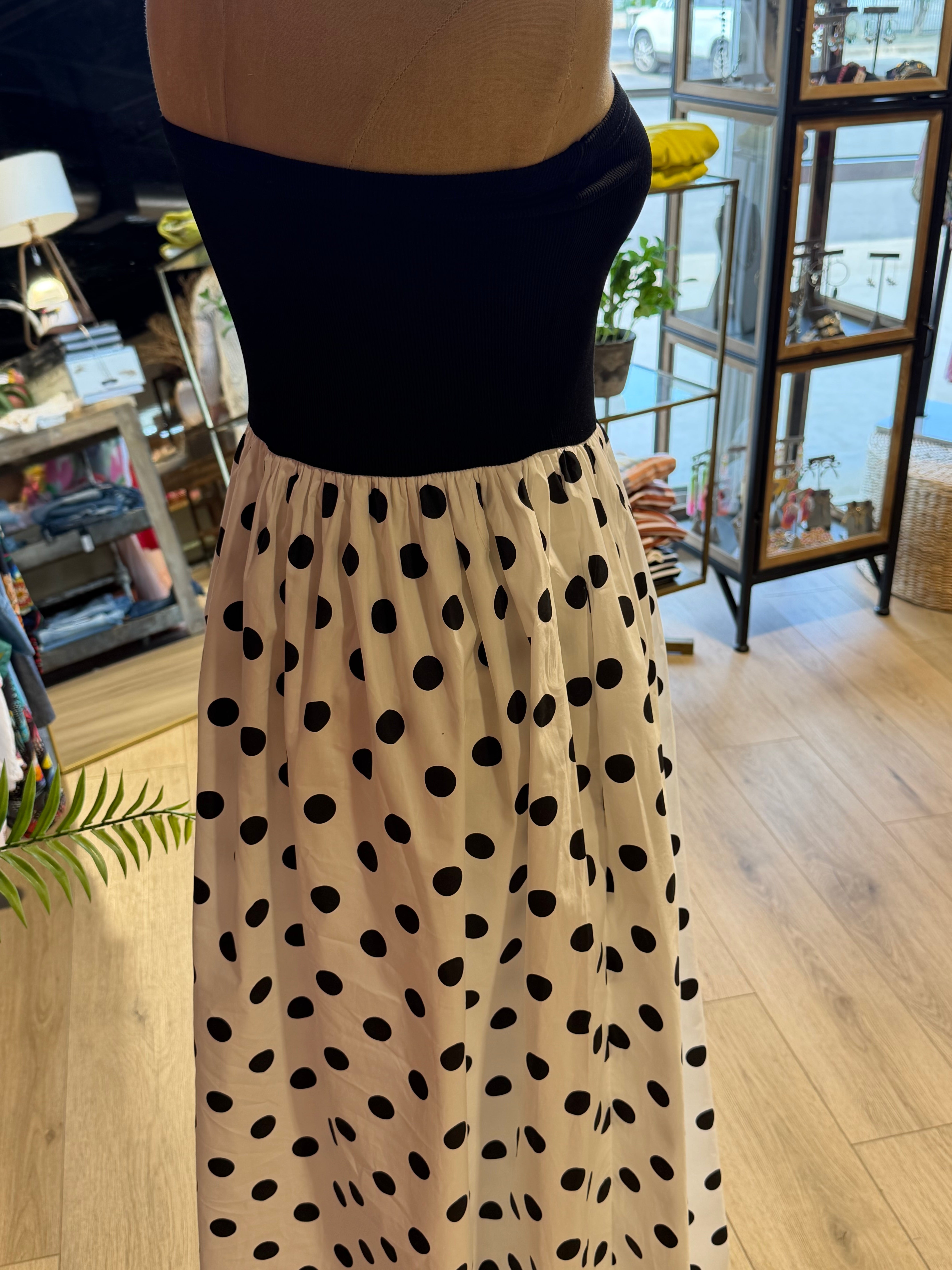 Haley Rae Polka Dot Strapless