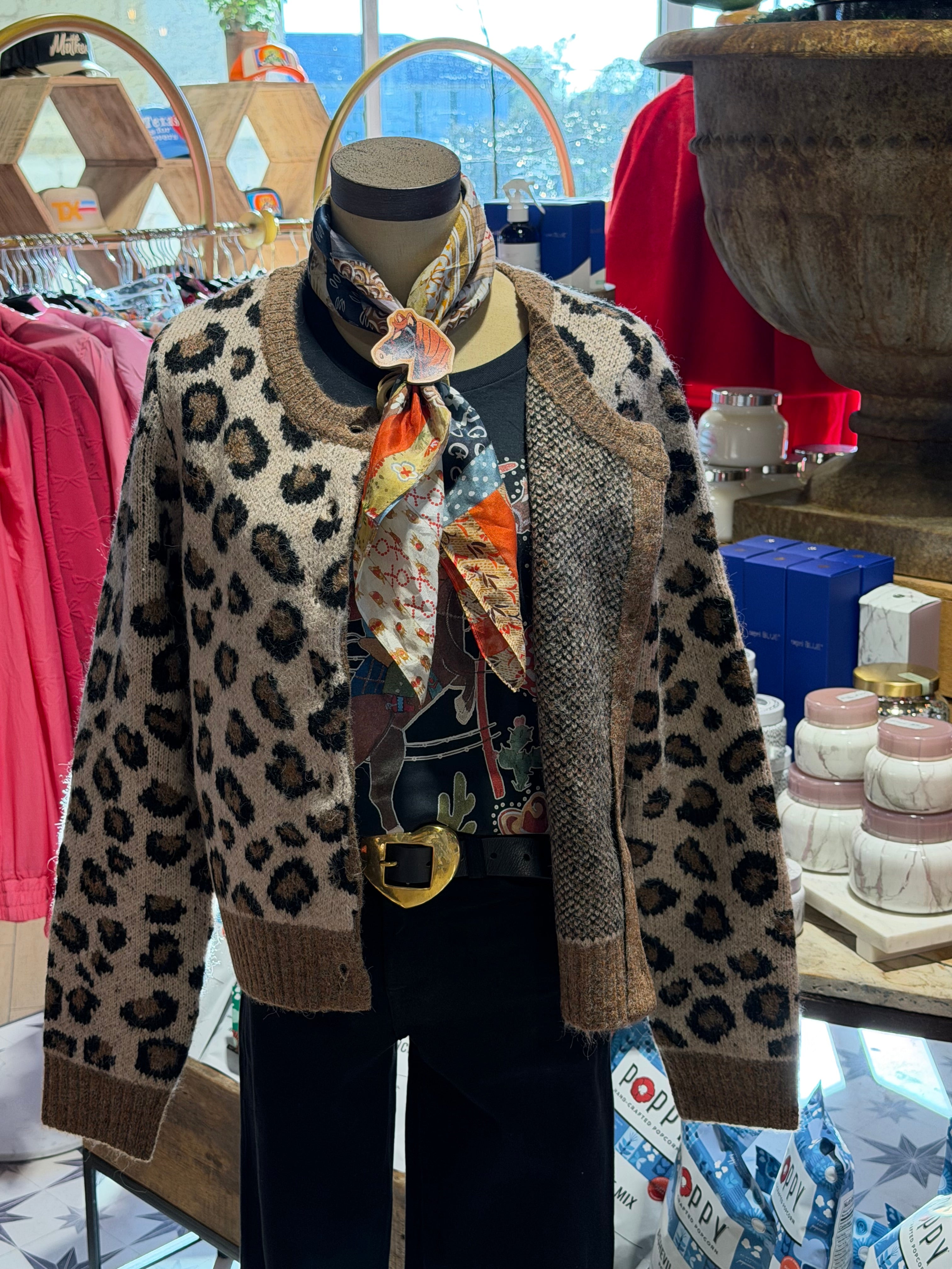 Leo Leopard Cardigan