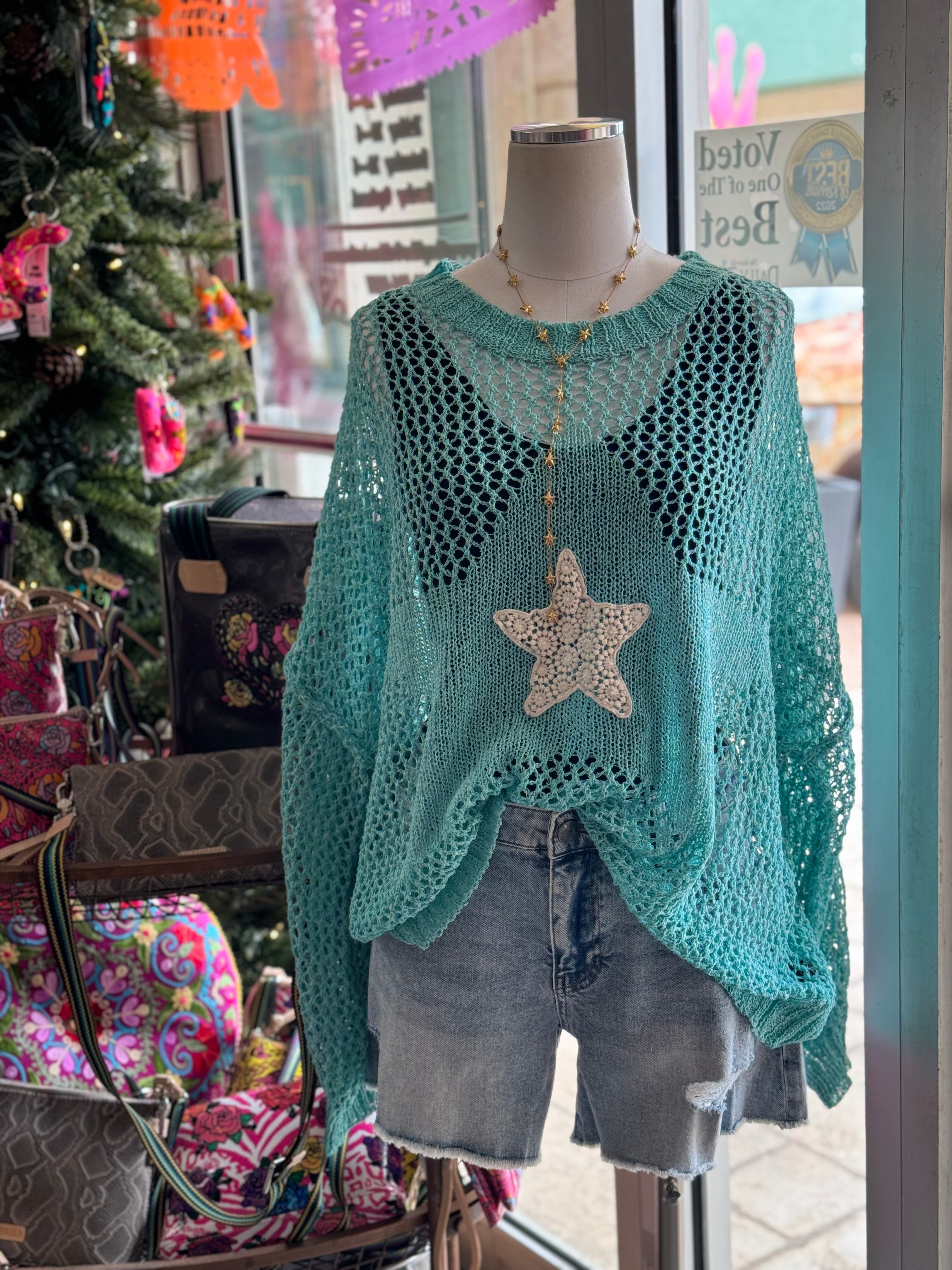 Turquoise Star Top