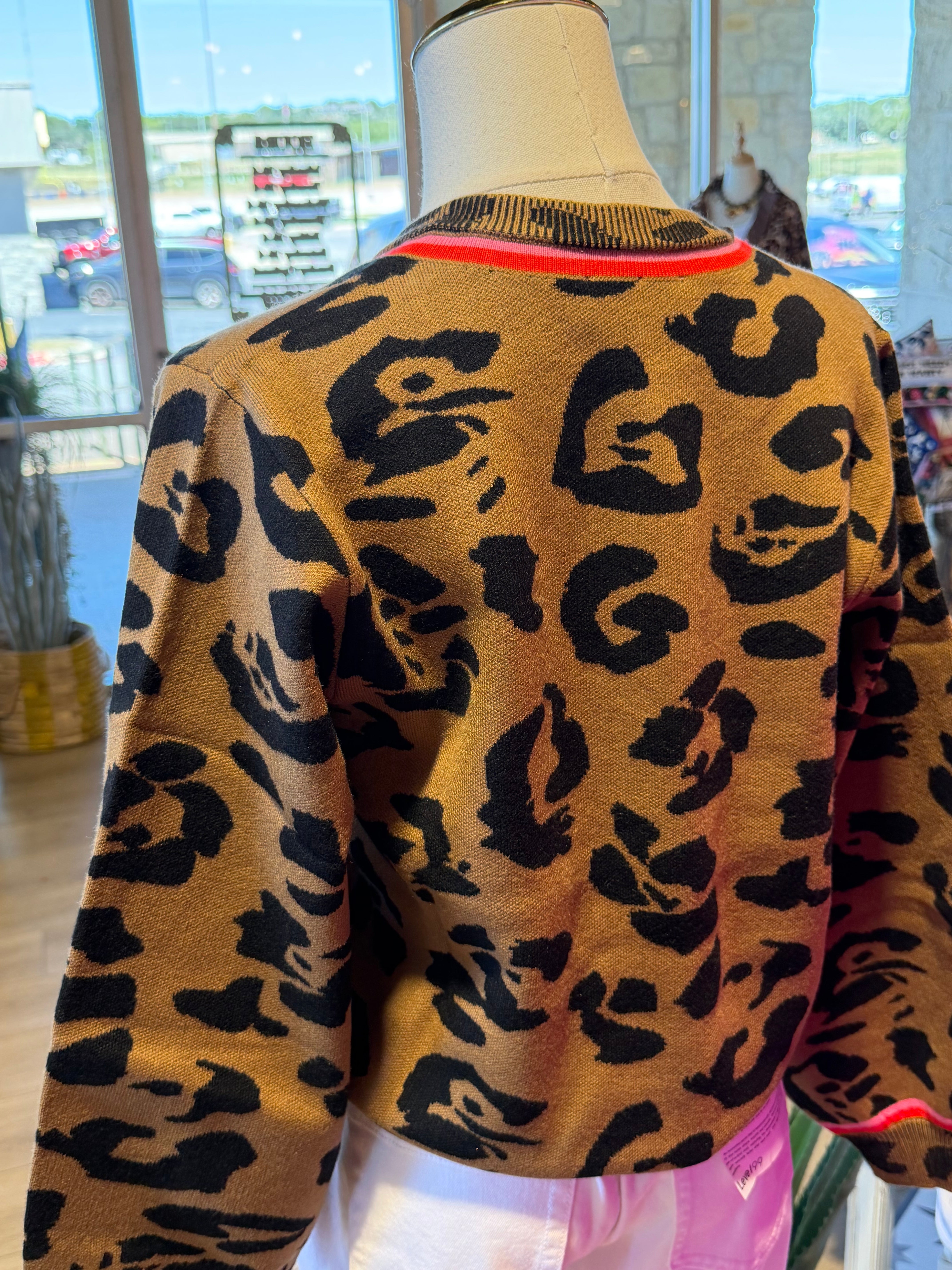 Leopard Colson Cardigan
