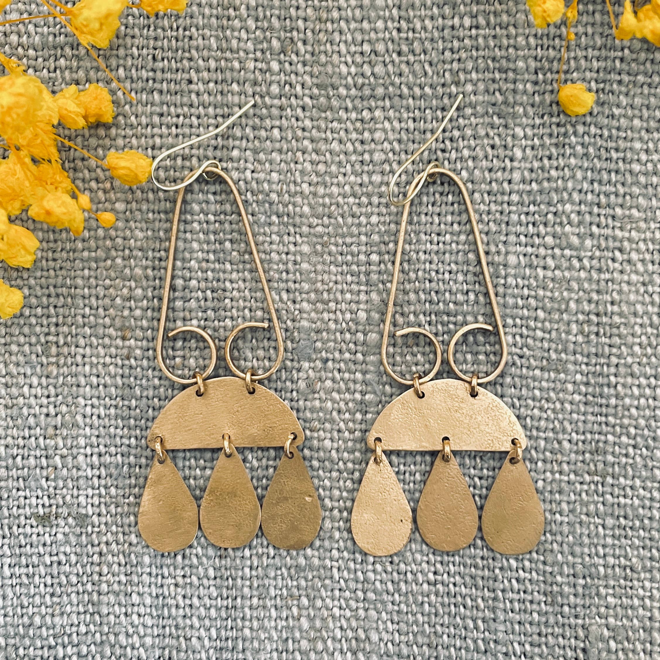Brass Bohemian Earrings