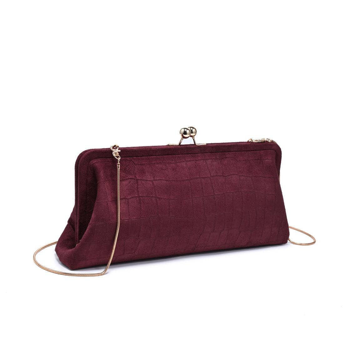 Kristin - Faux Suede Clutch