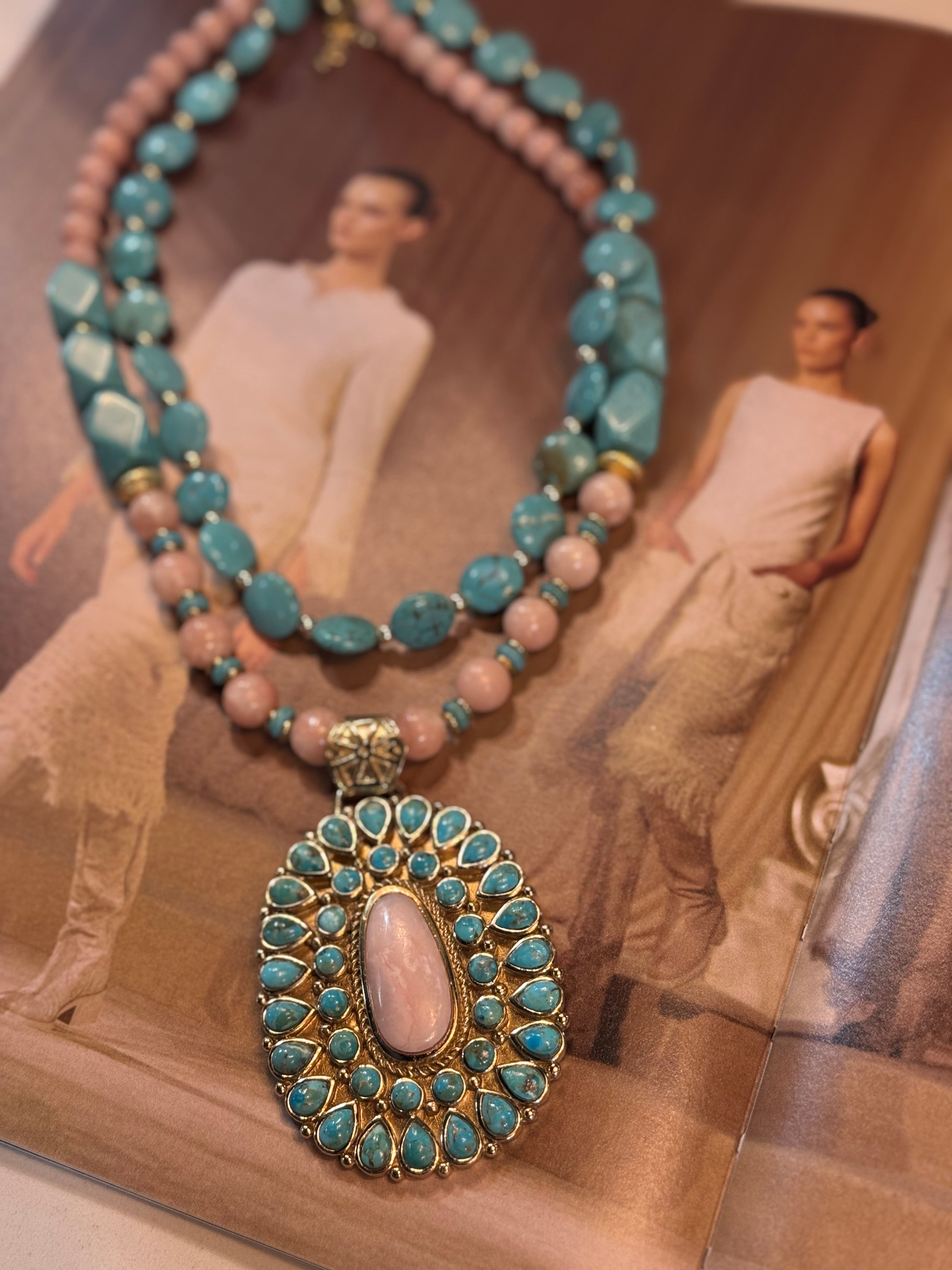 Cactus Rose Opal Necklace