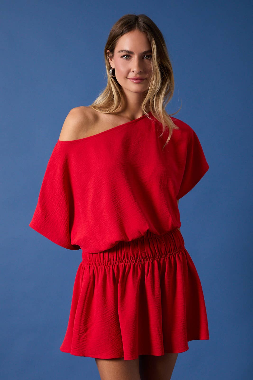 CINCHED WAIST DRESS M