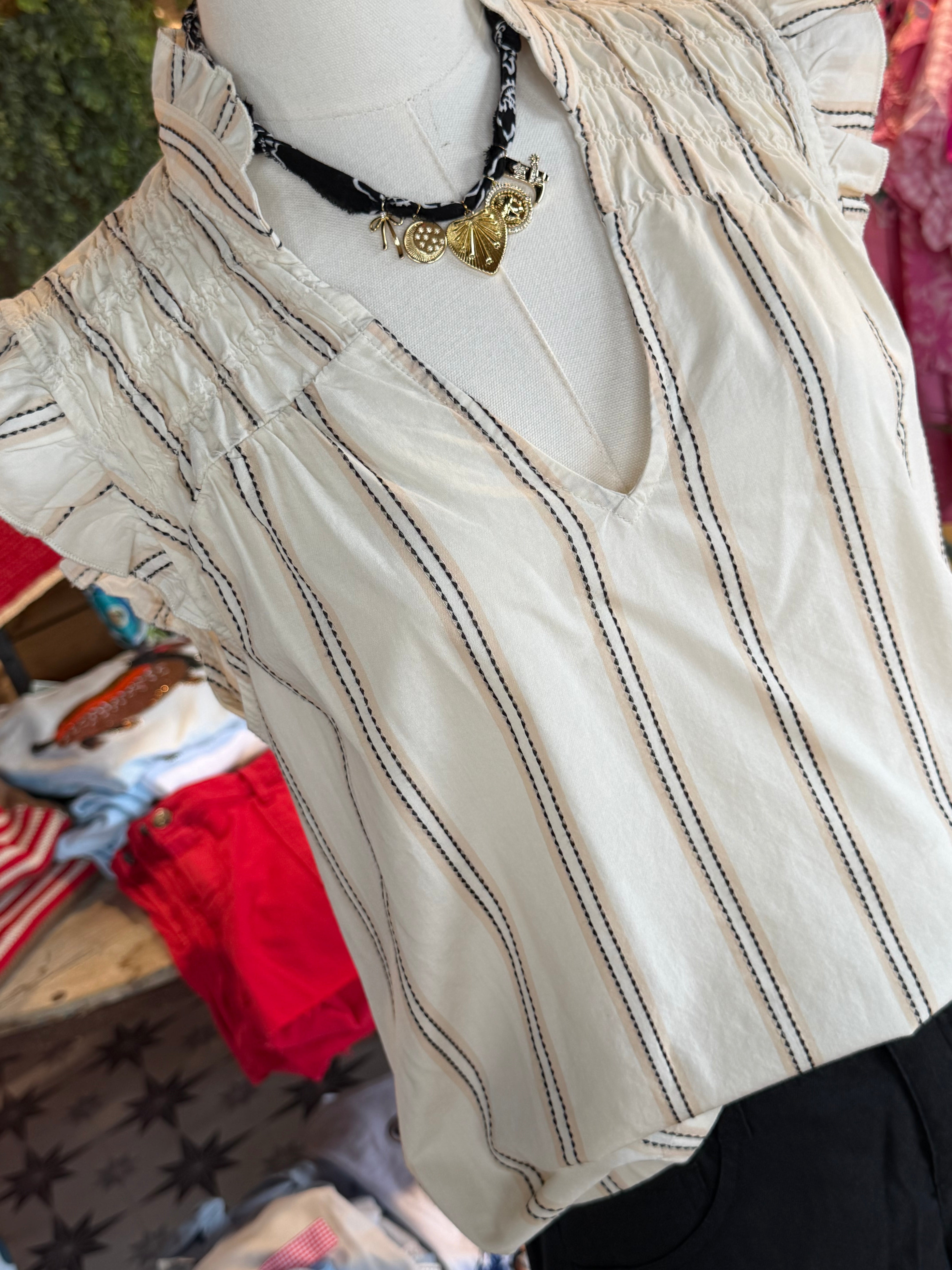 Rhonda Ruffle Top