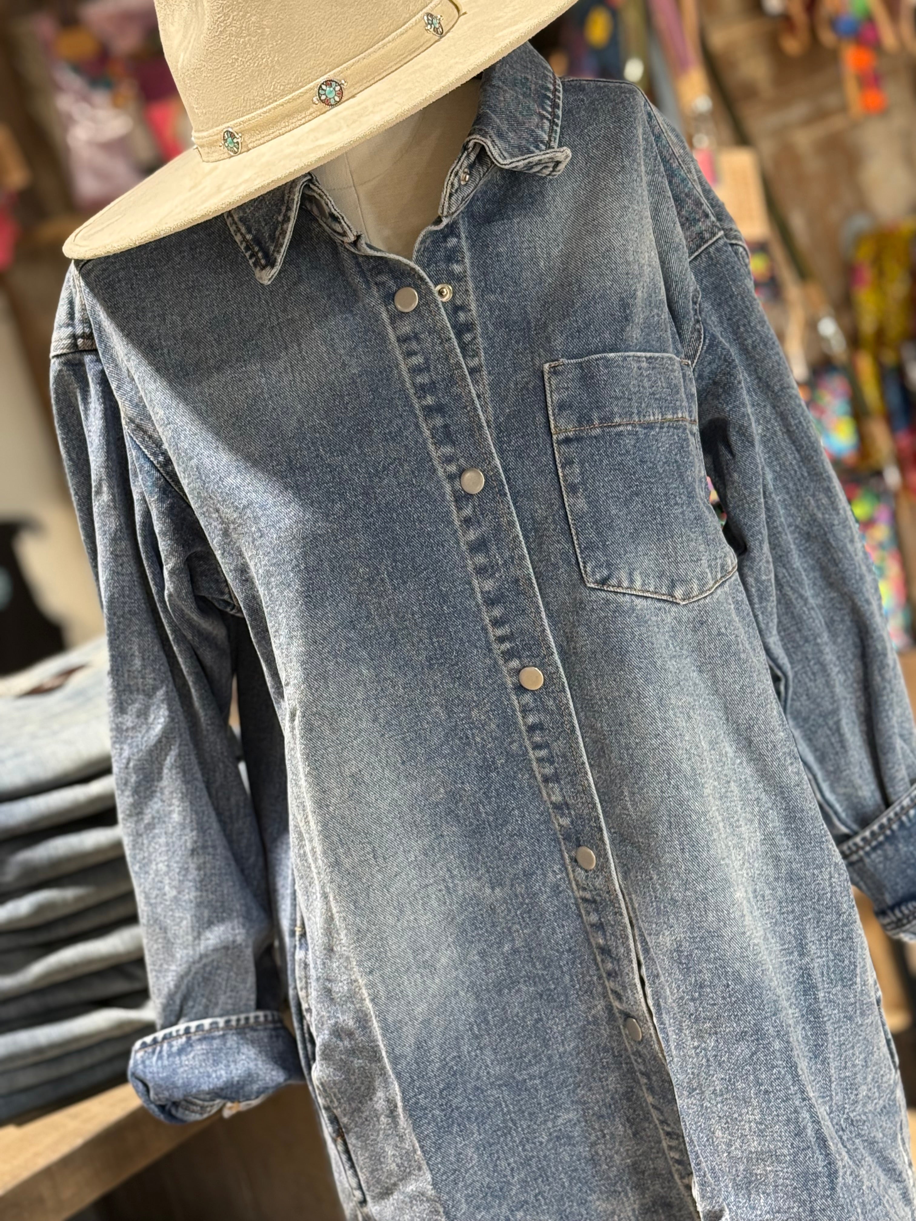 Denim Shirt Dress