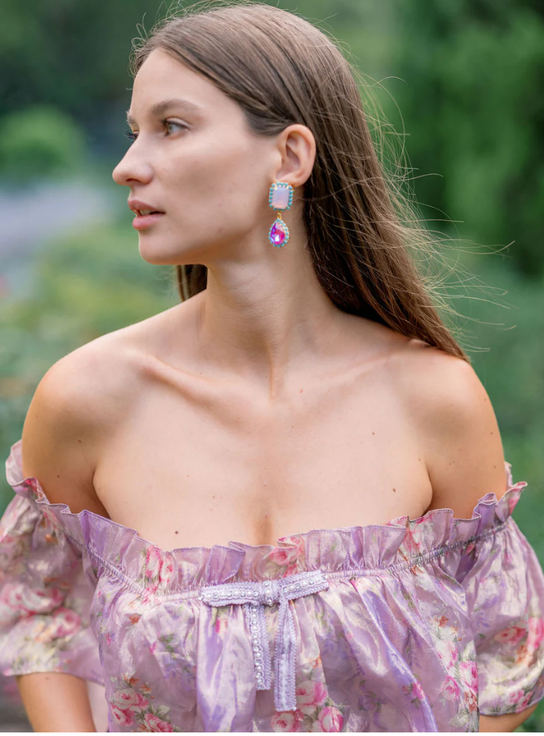 The Jewel Drop in Hot Pink