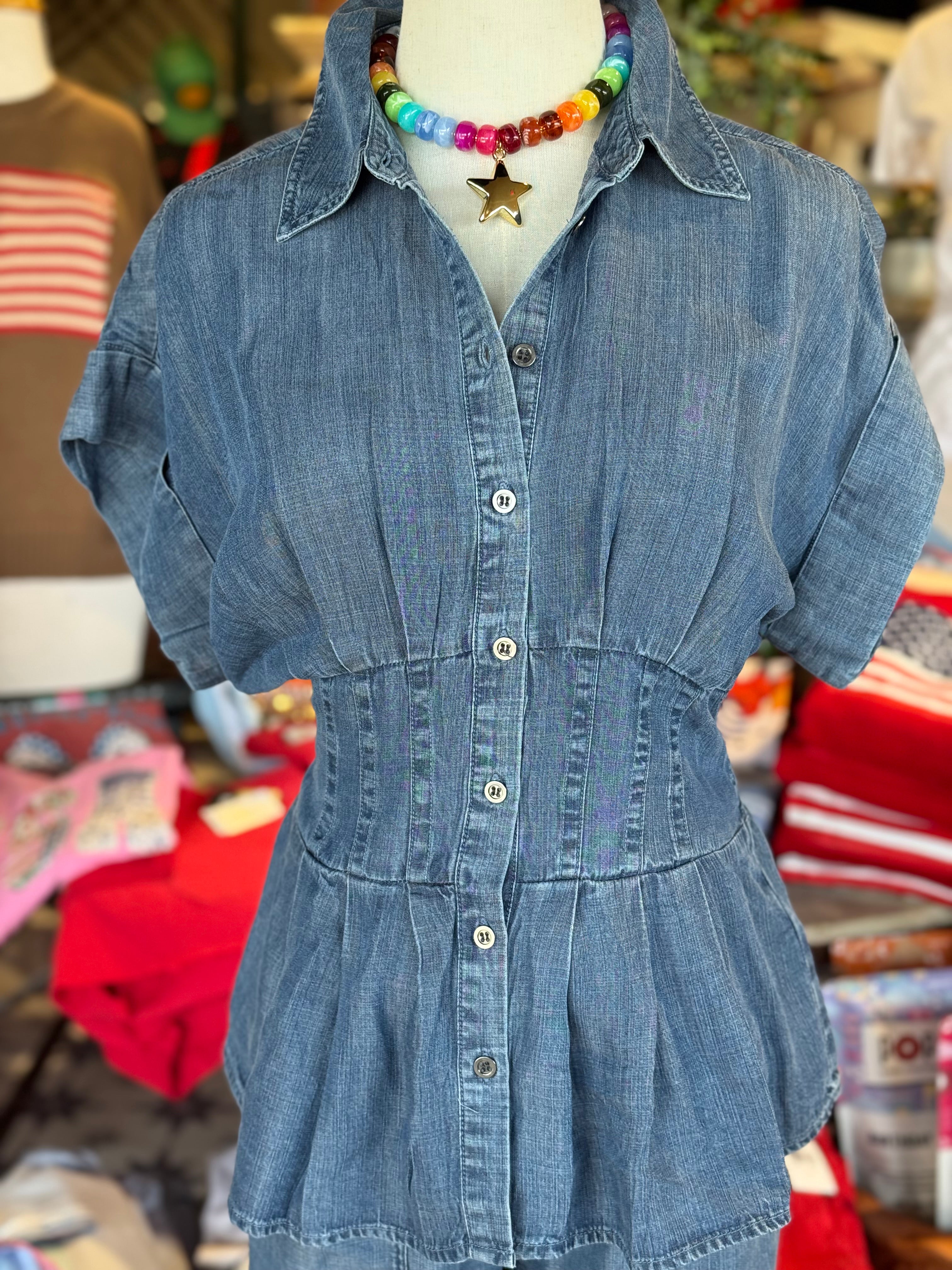 Ciara Denim Top
