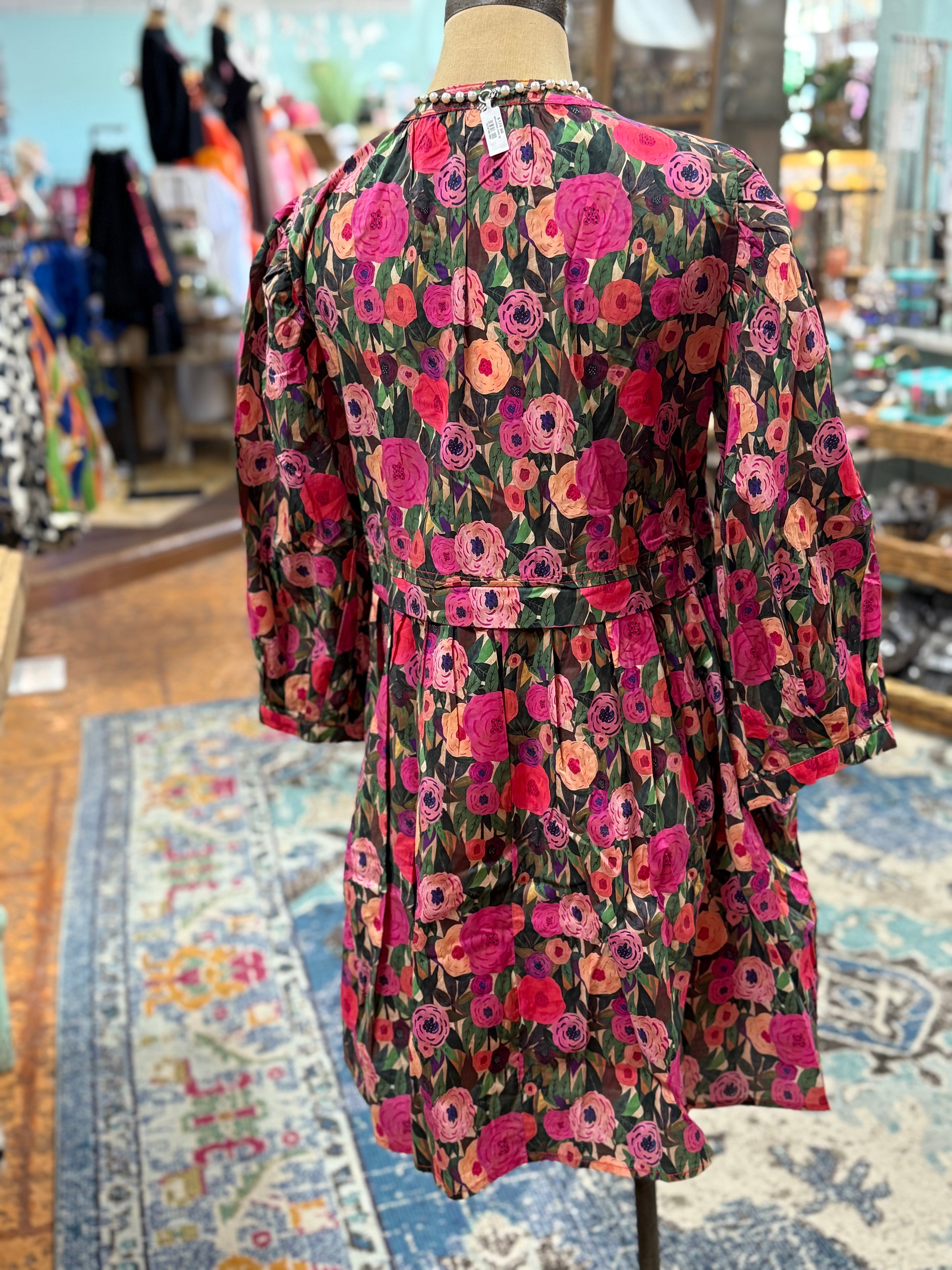 Jacquard Floral Dress