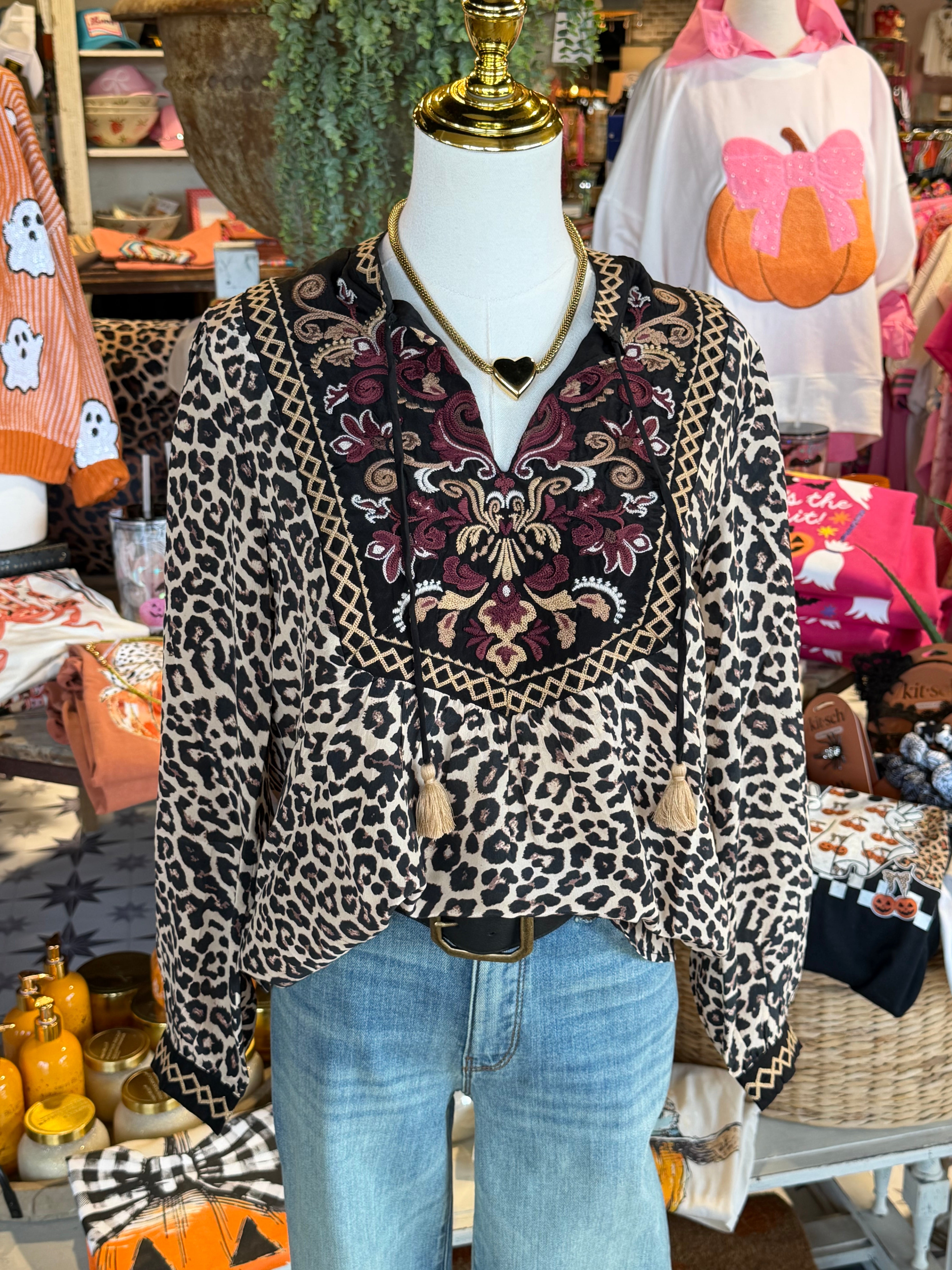 Deidre Tassel Blouse