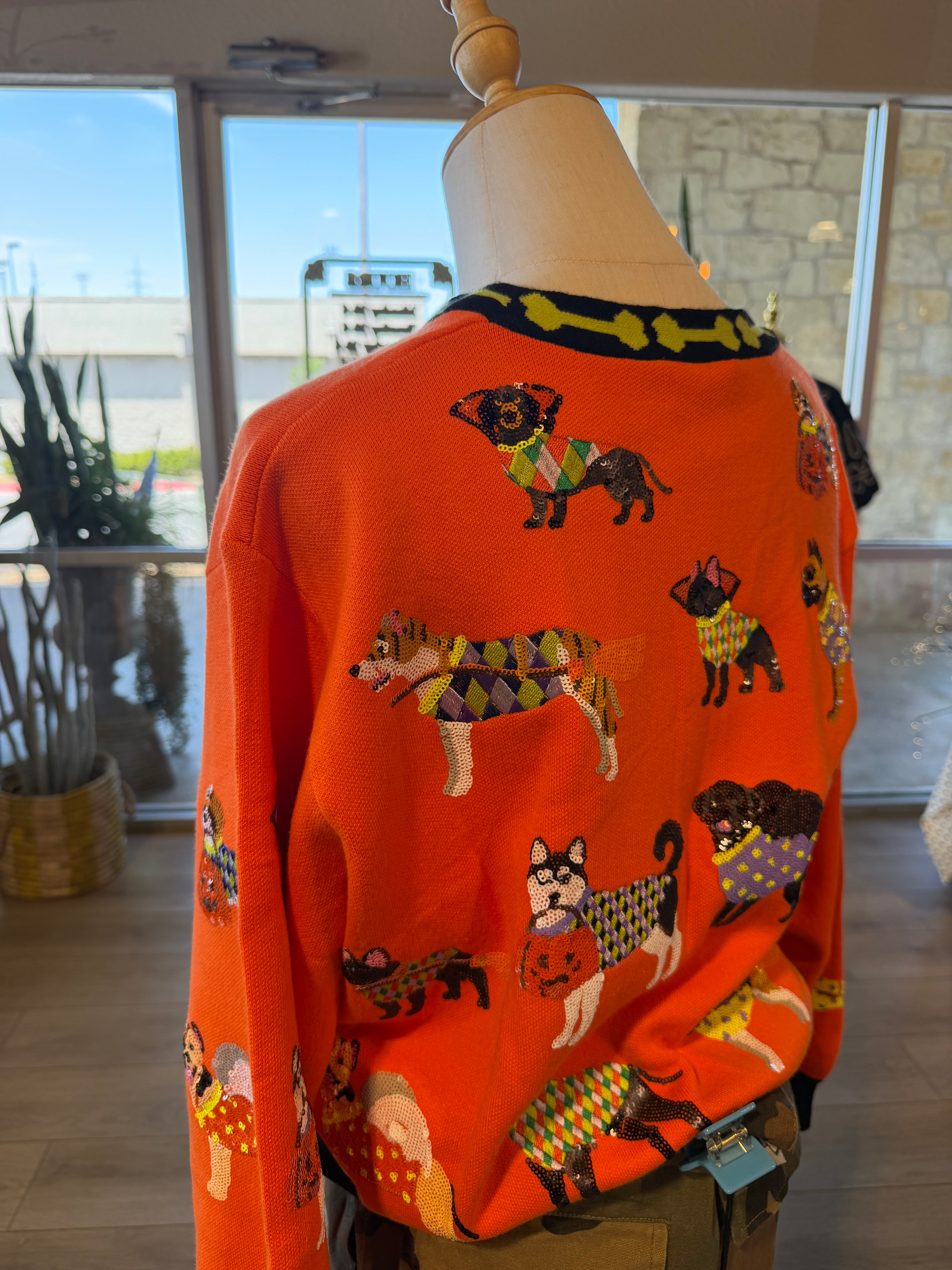 Halloween Dogs Cardigan