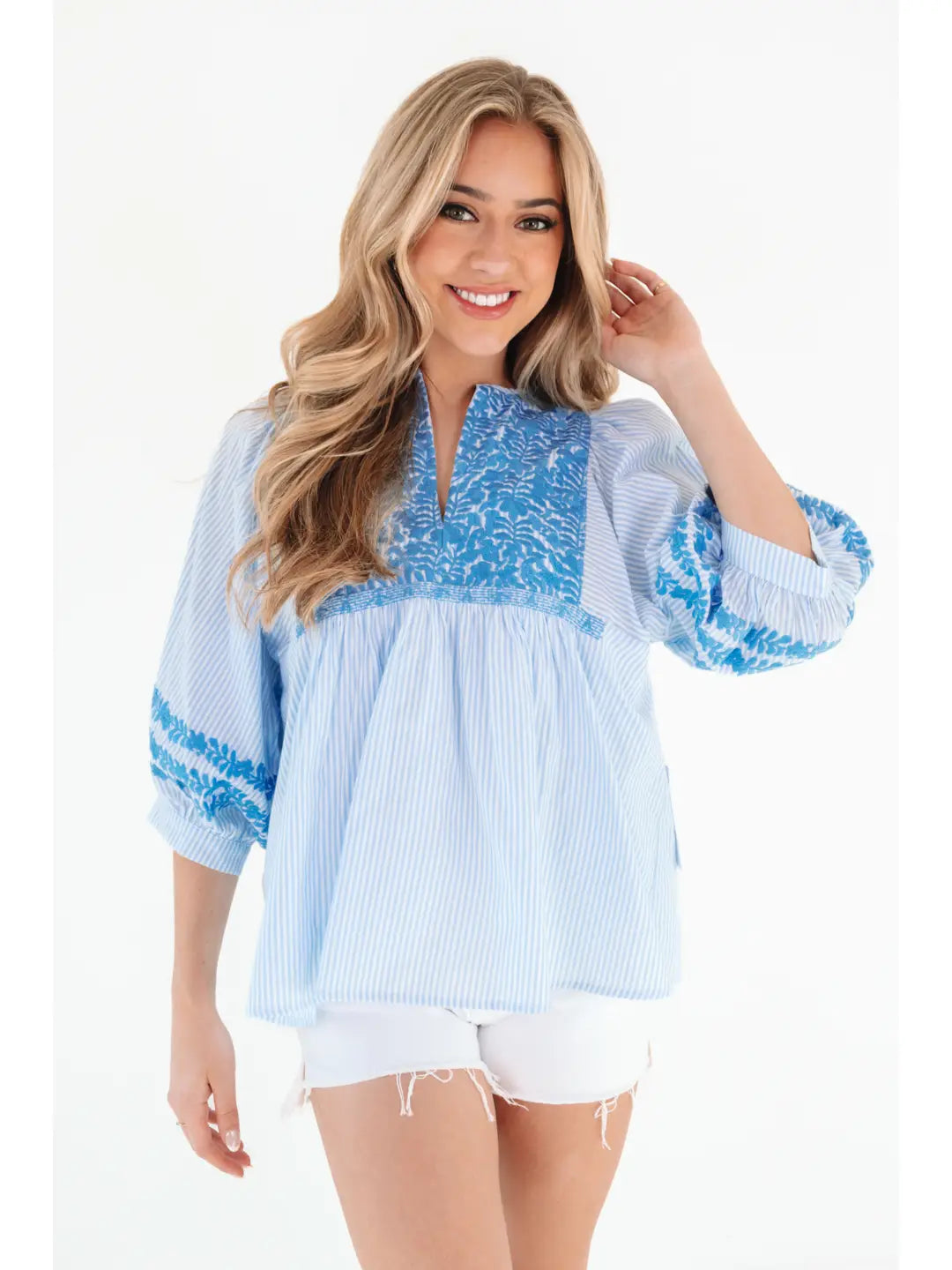 Tristen Embroidery Top- 2 Colors