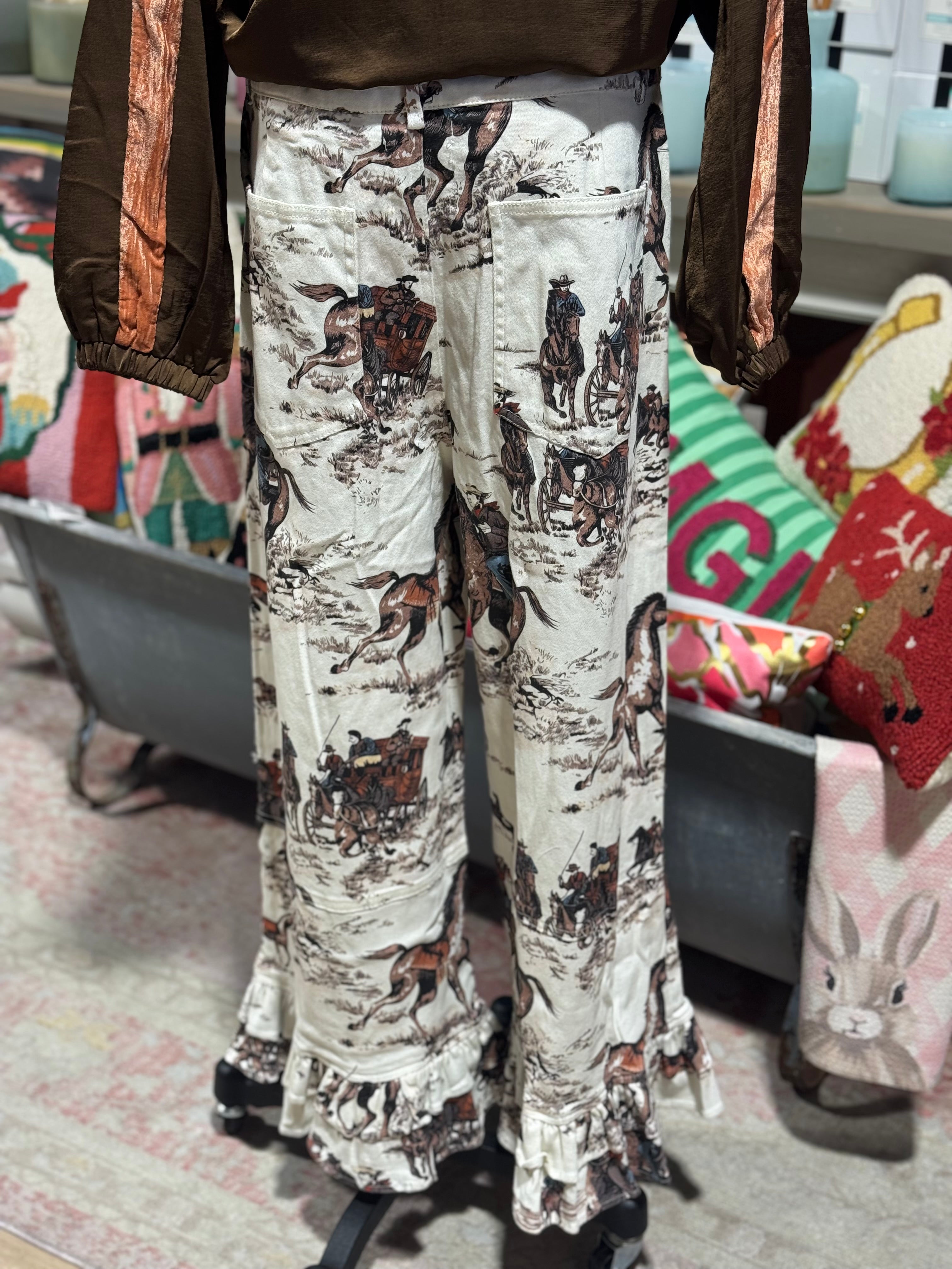 Horse Ruffle Pants