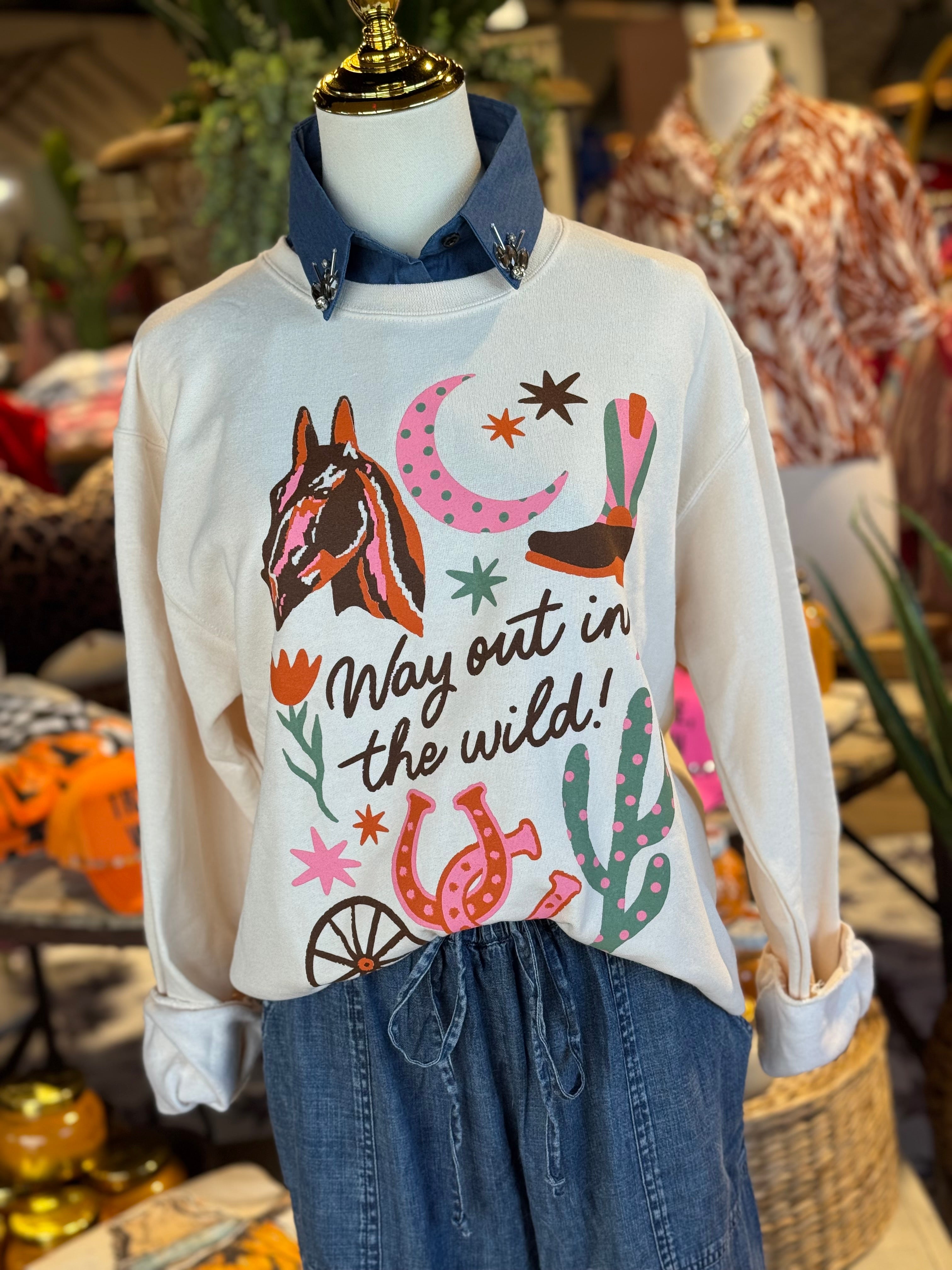 Way Out In Wild Sweatshirt