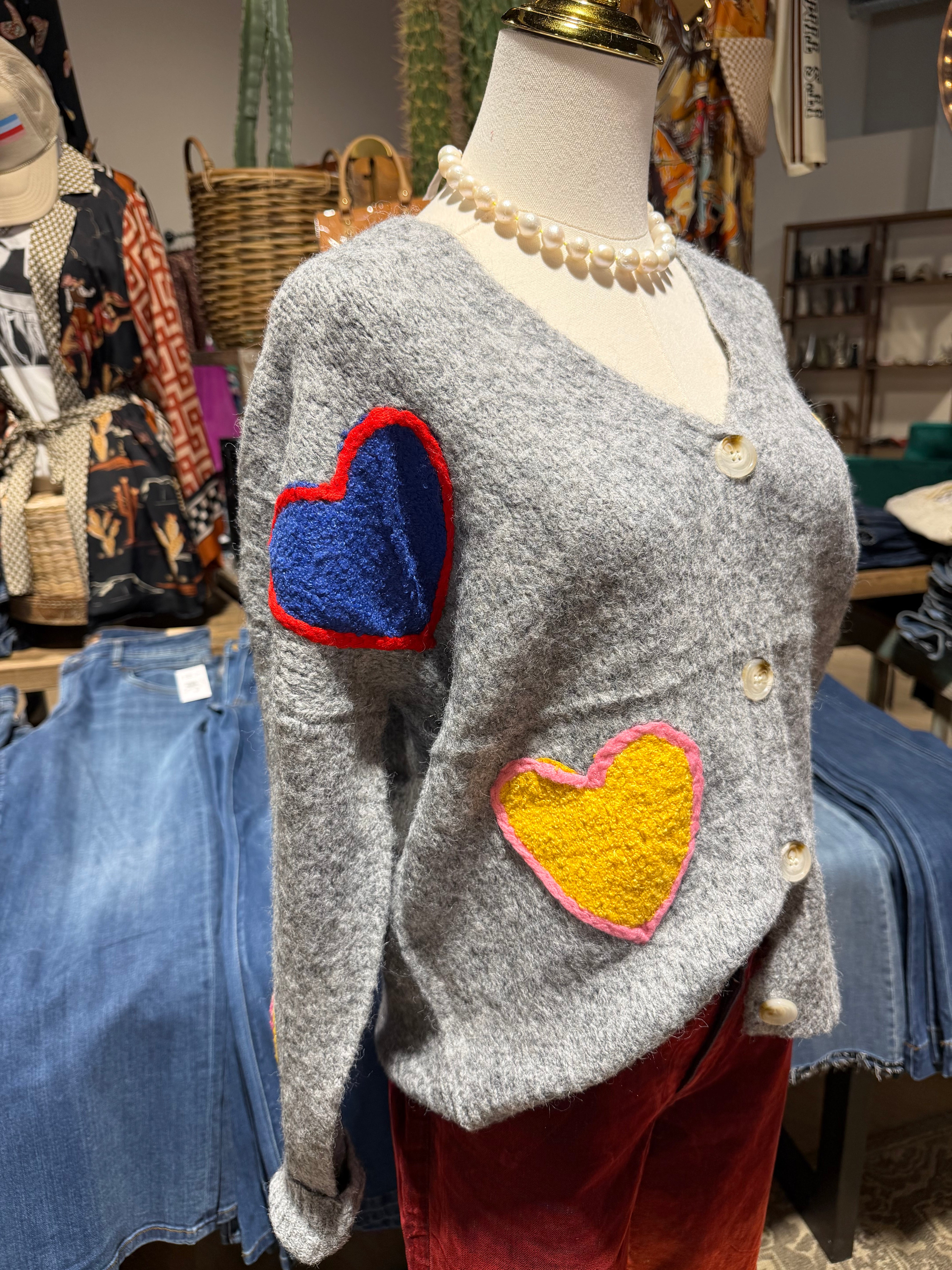 Emily Morgan Heart Cardigan