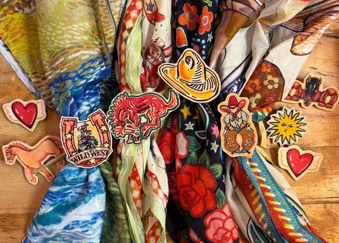 Cutout Western Slides & Pins- Assorted