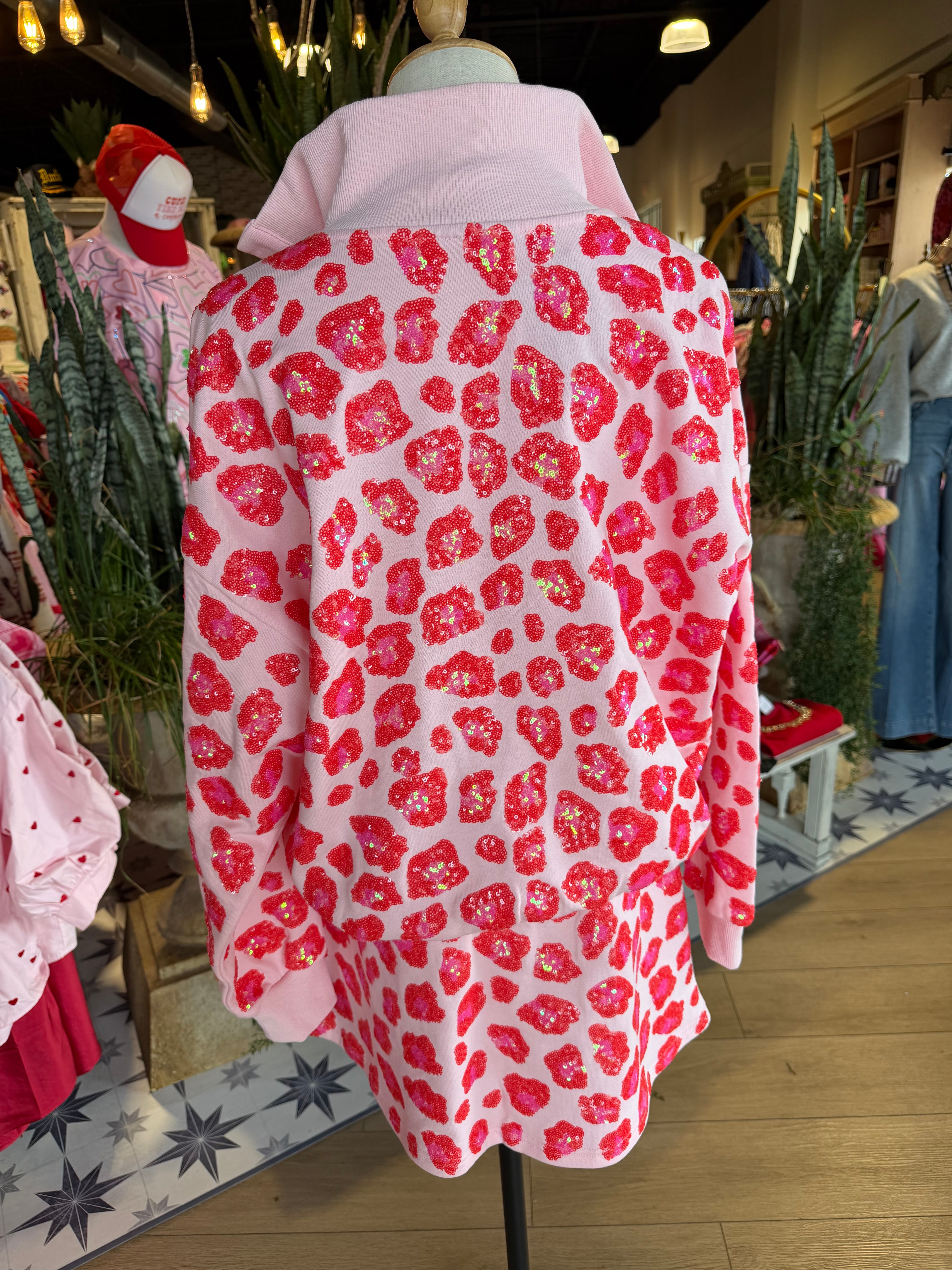 Lovely Leopard Sparkle Top