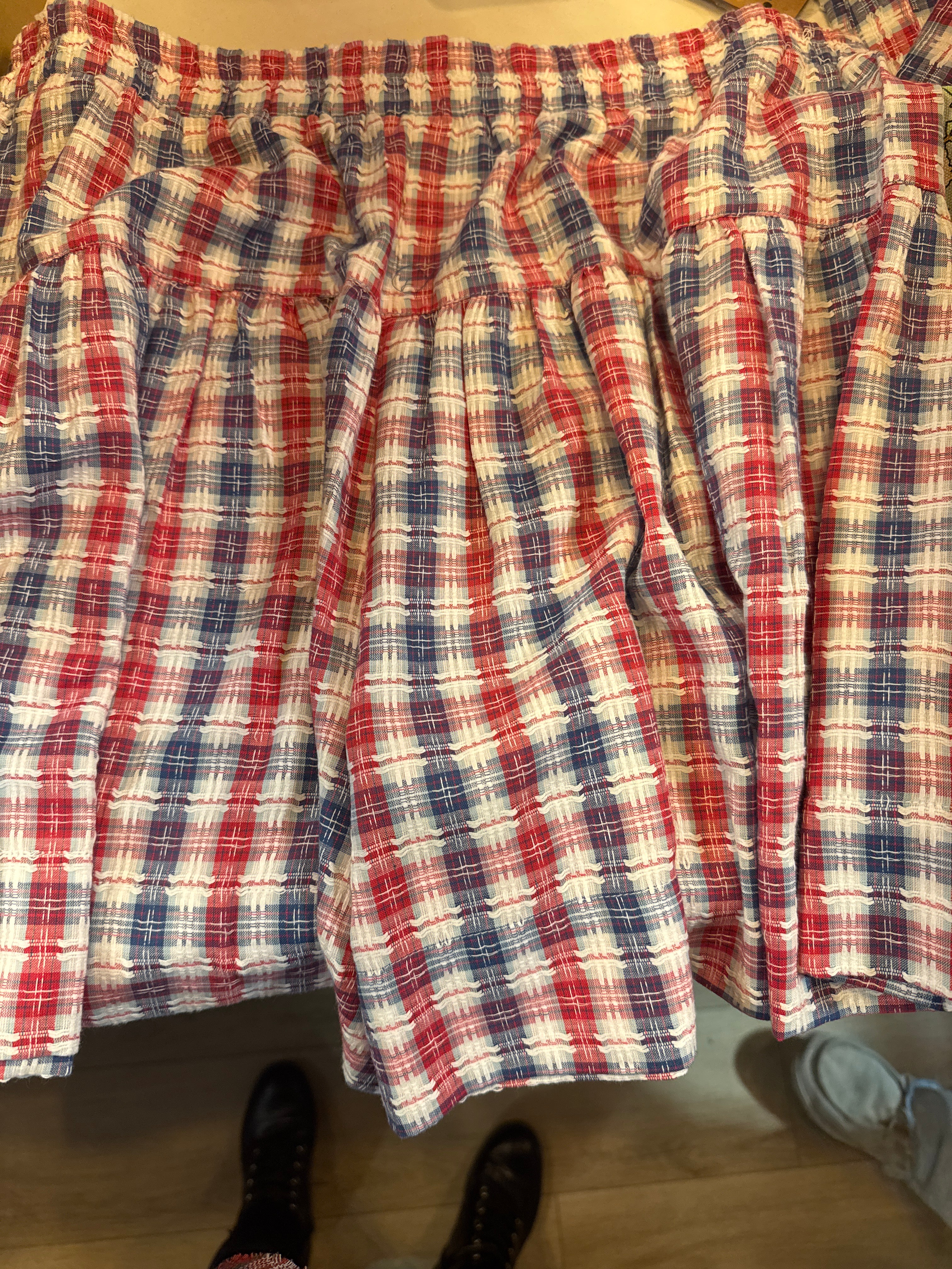 Red Plaid Skort