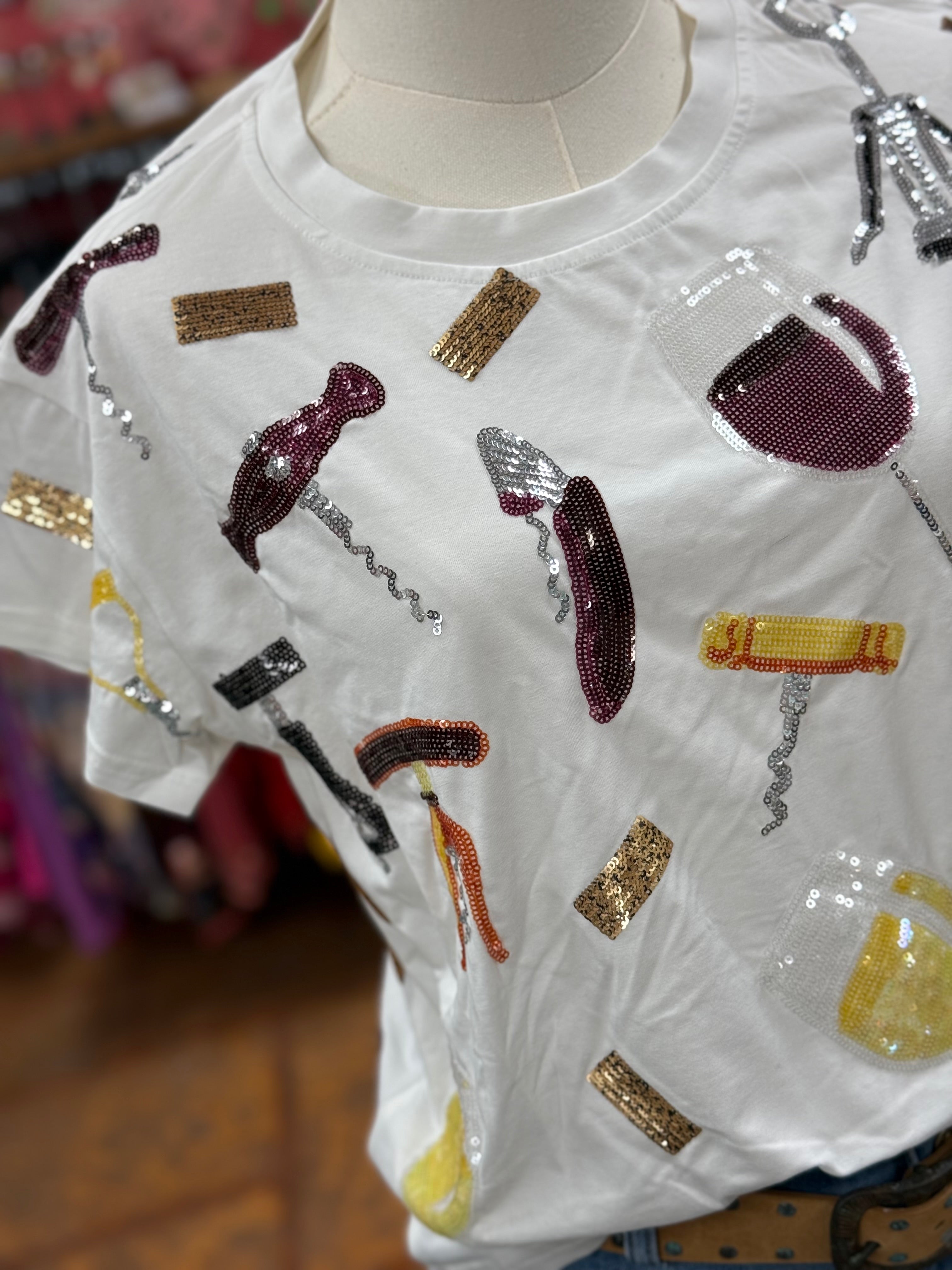 All Things Wine Sparkle Tee