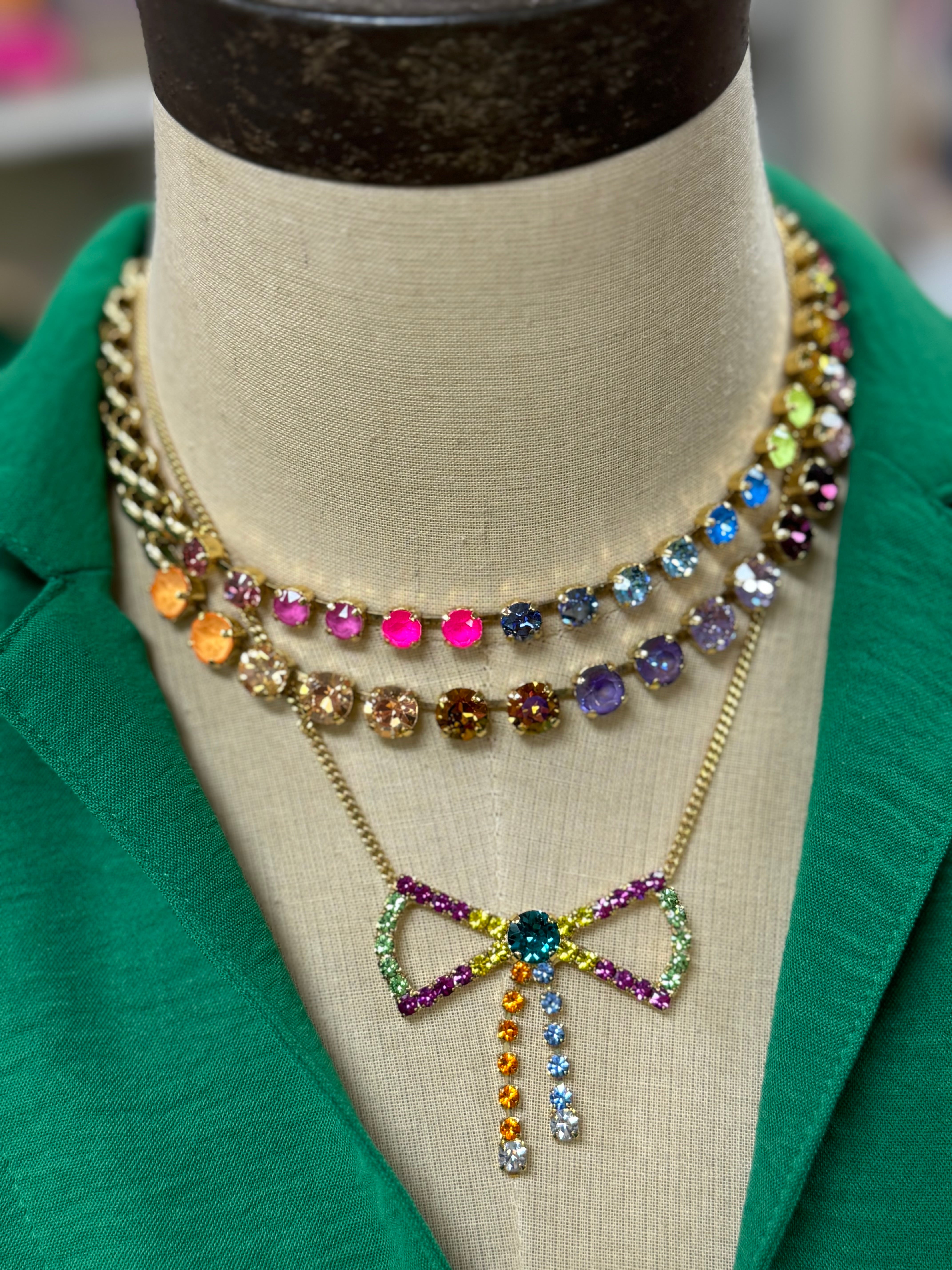 Big Rainbow Stack Necklaces