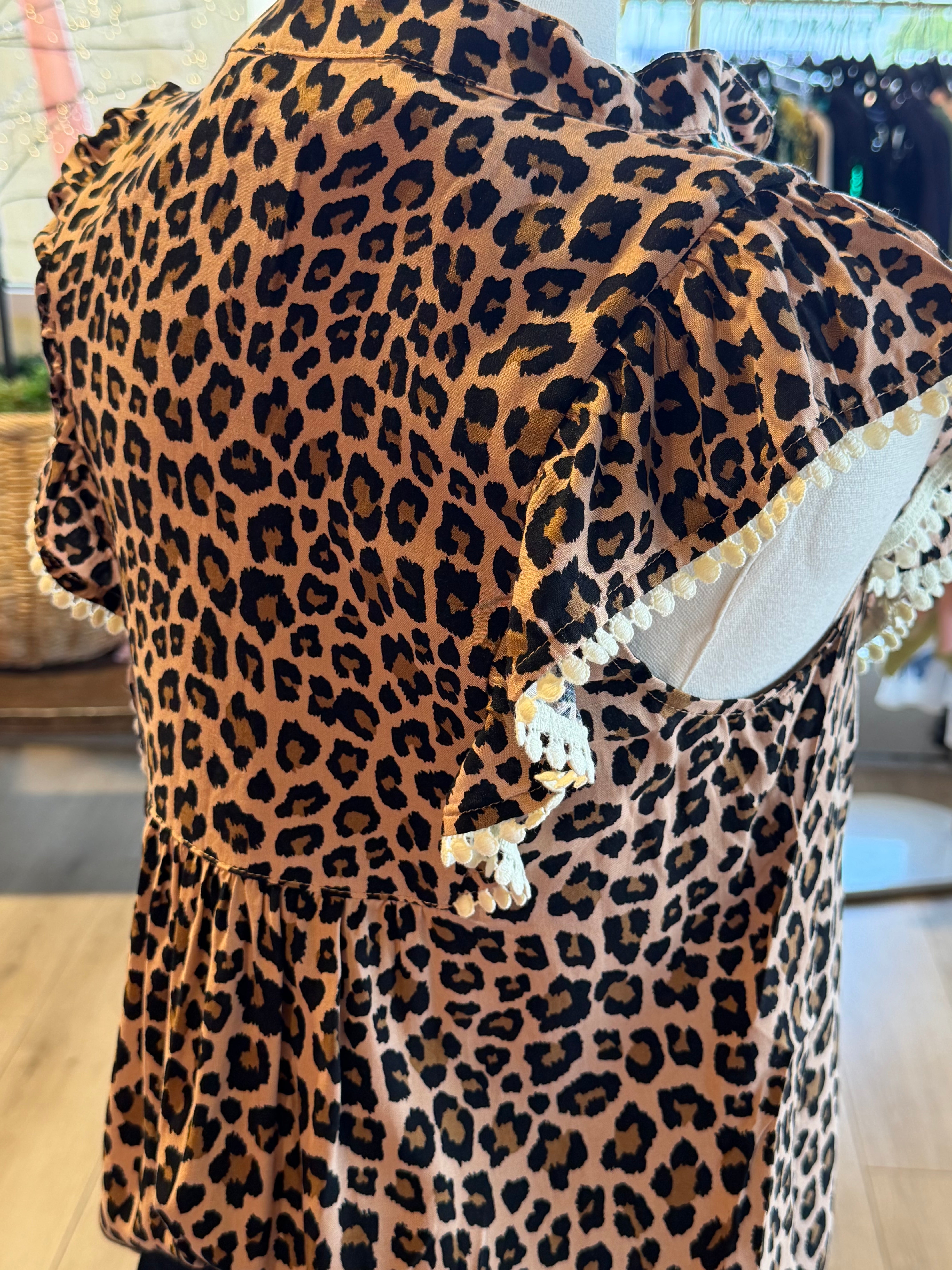 Cheetah Party Top