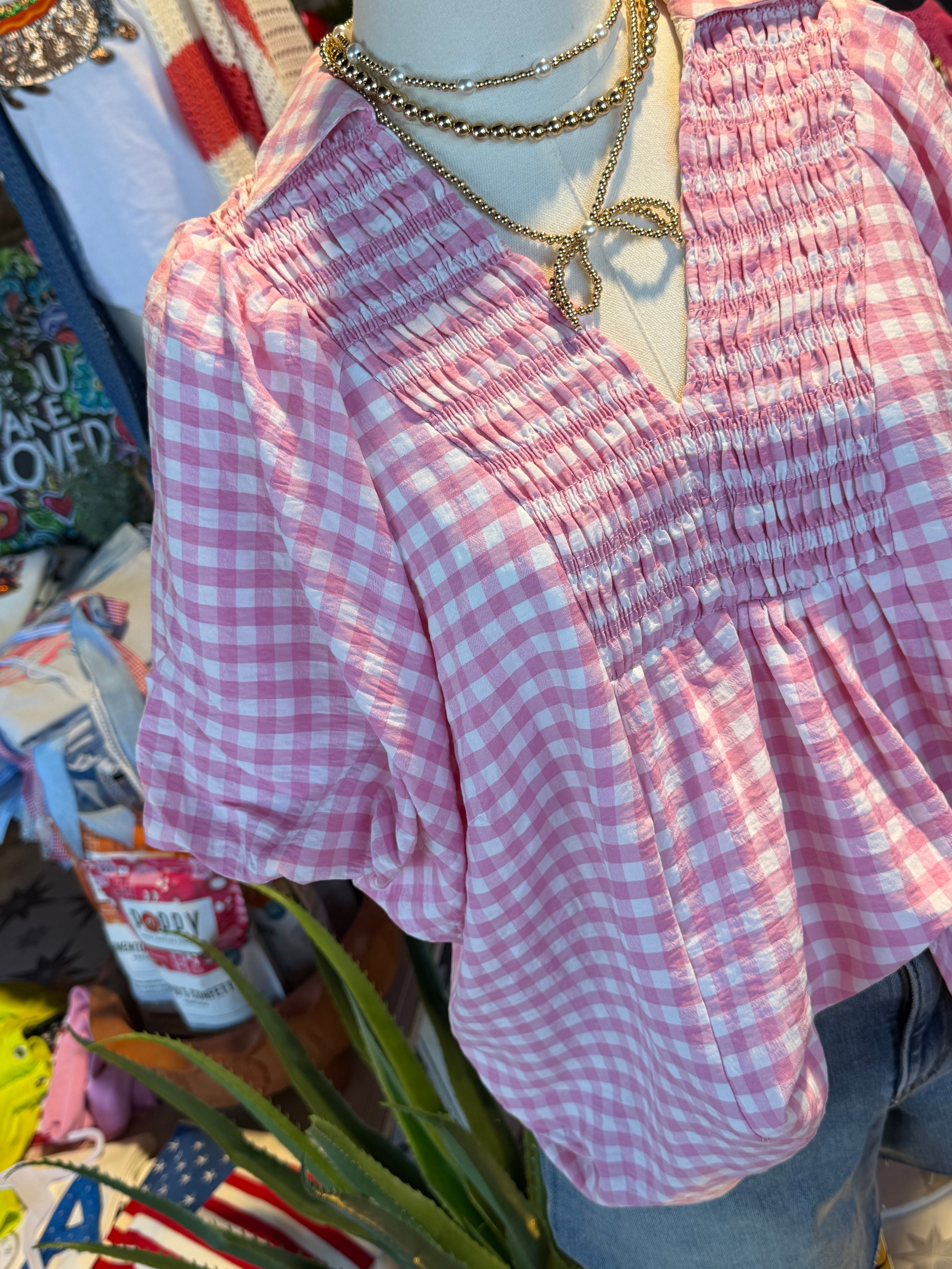 NEW Gingham Blouse