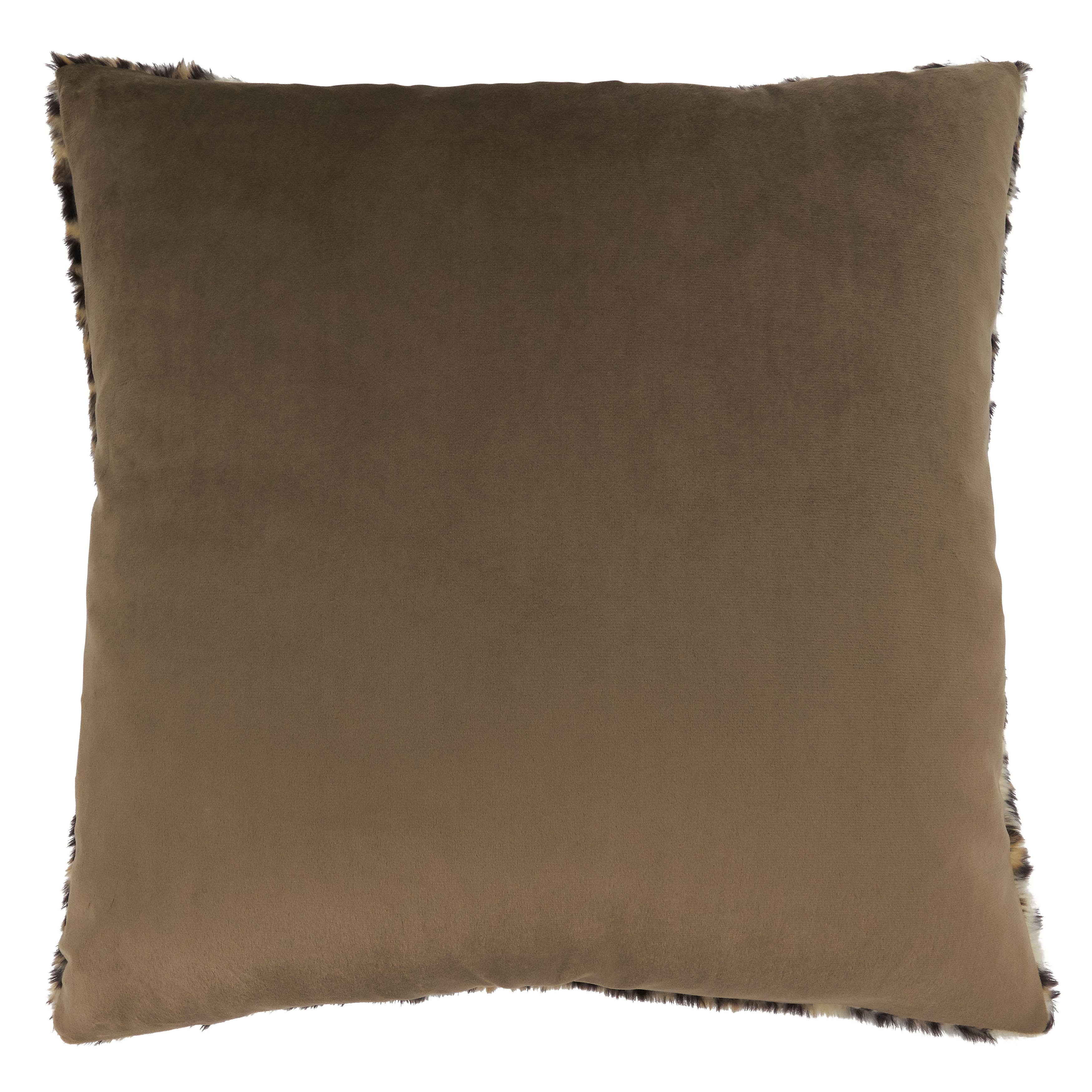 Cheetah Print Faux Fur Pillow