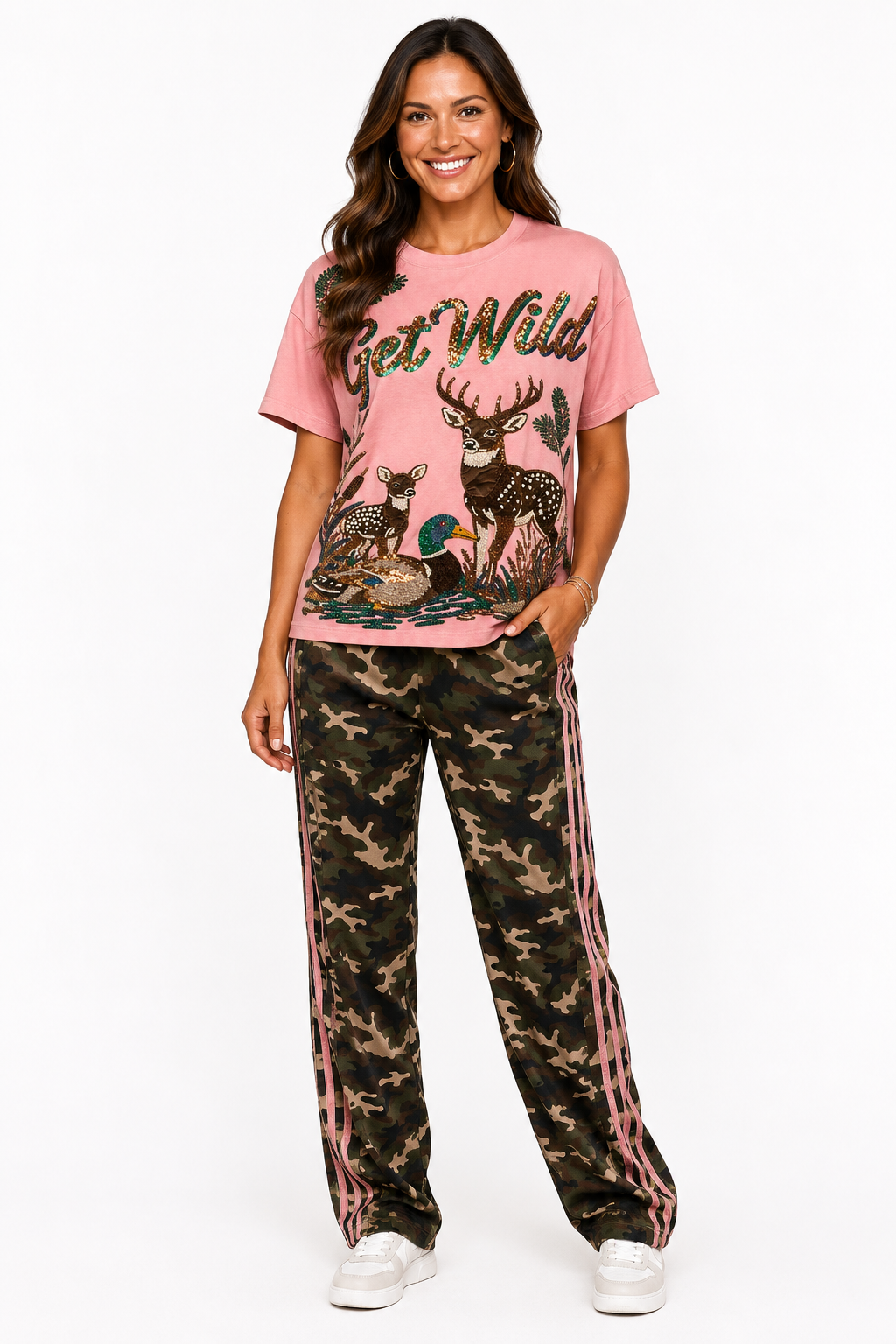 Deer Camp Darling Track Pants