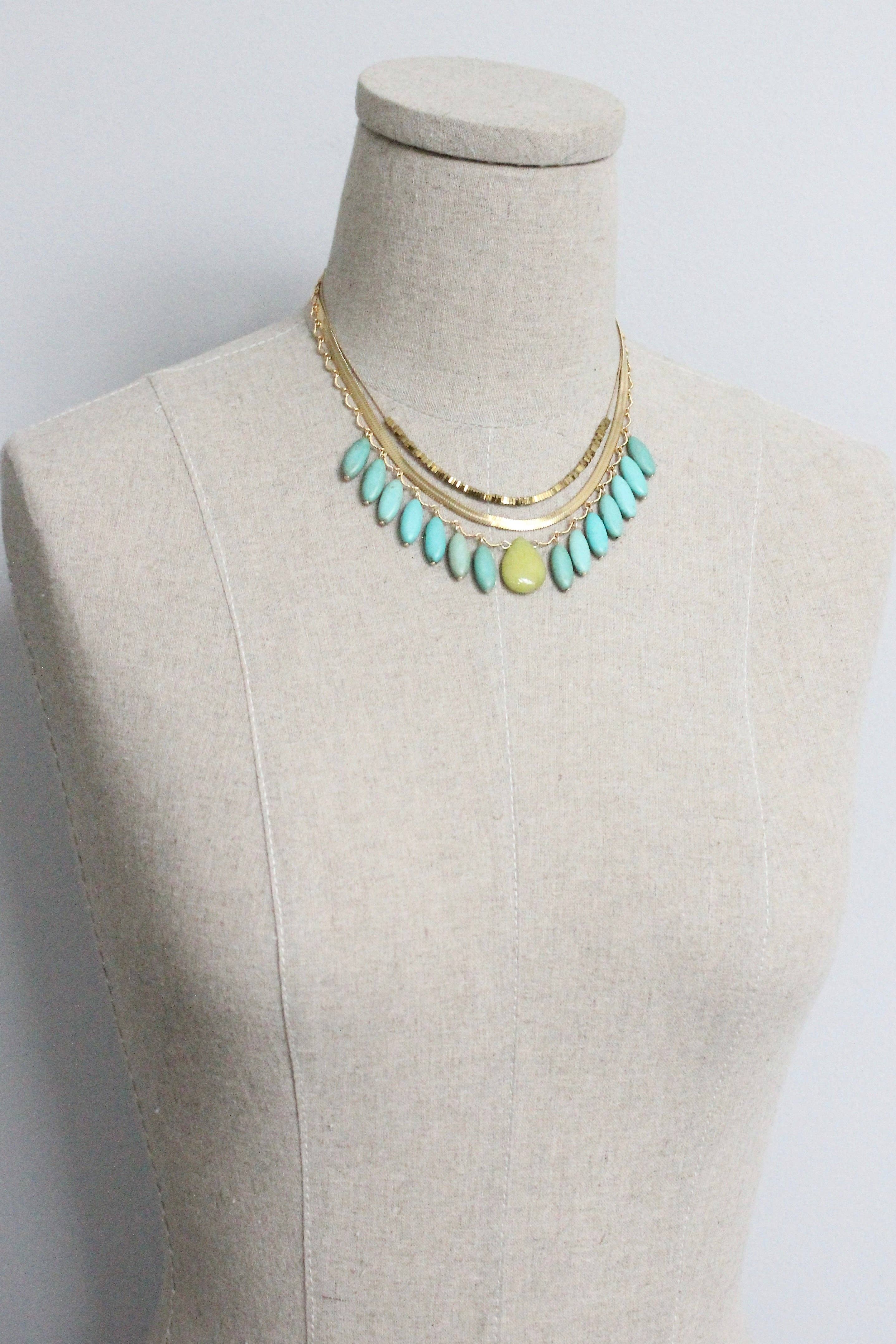 Triple Turquoise Necklace