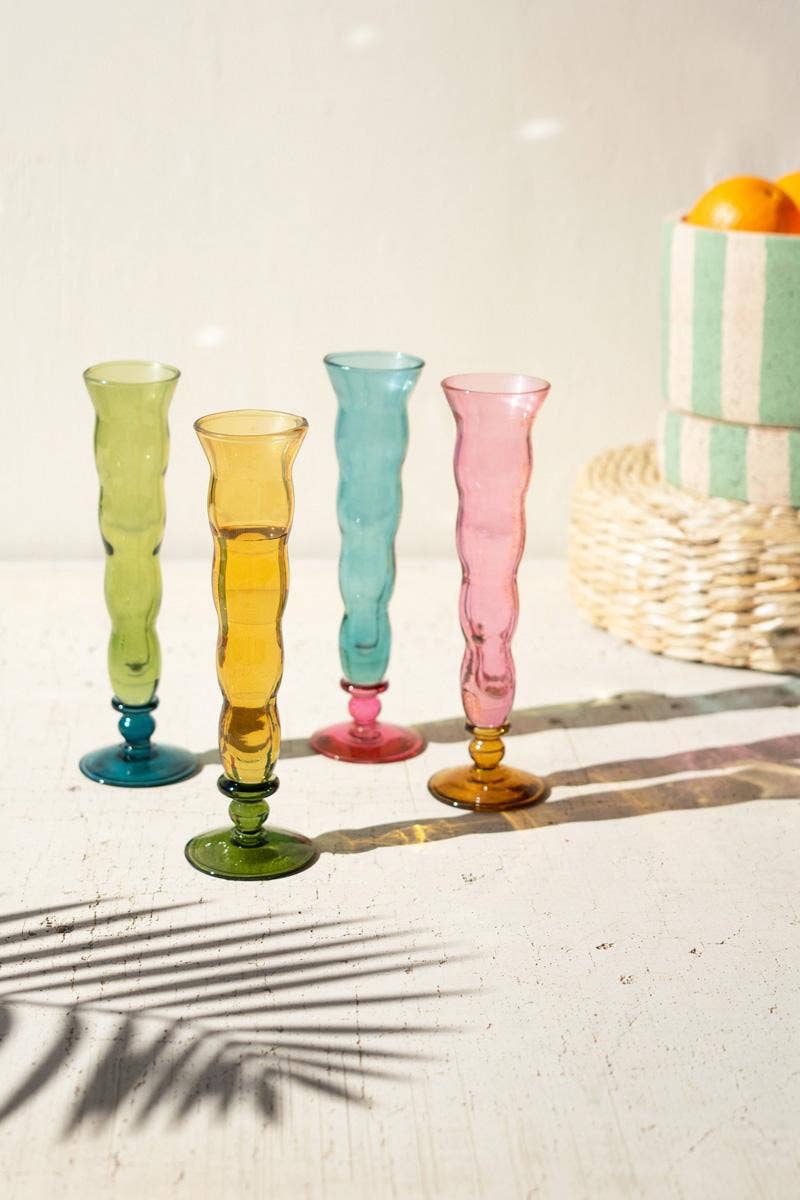 Trumpet Champagne Glasses (4 Colors)