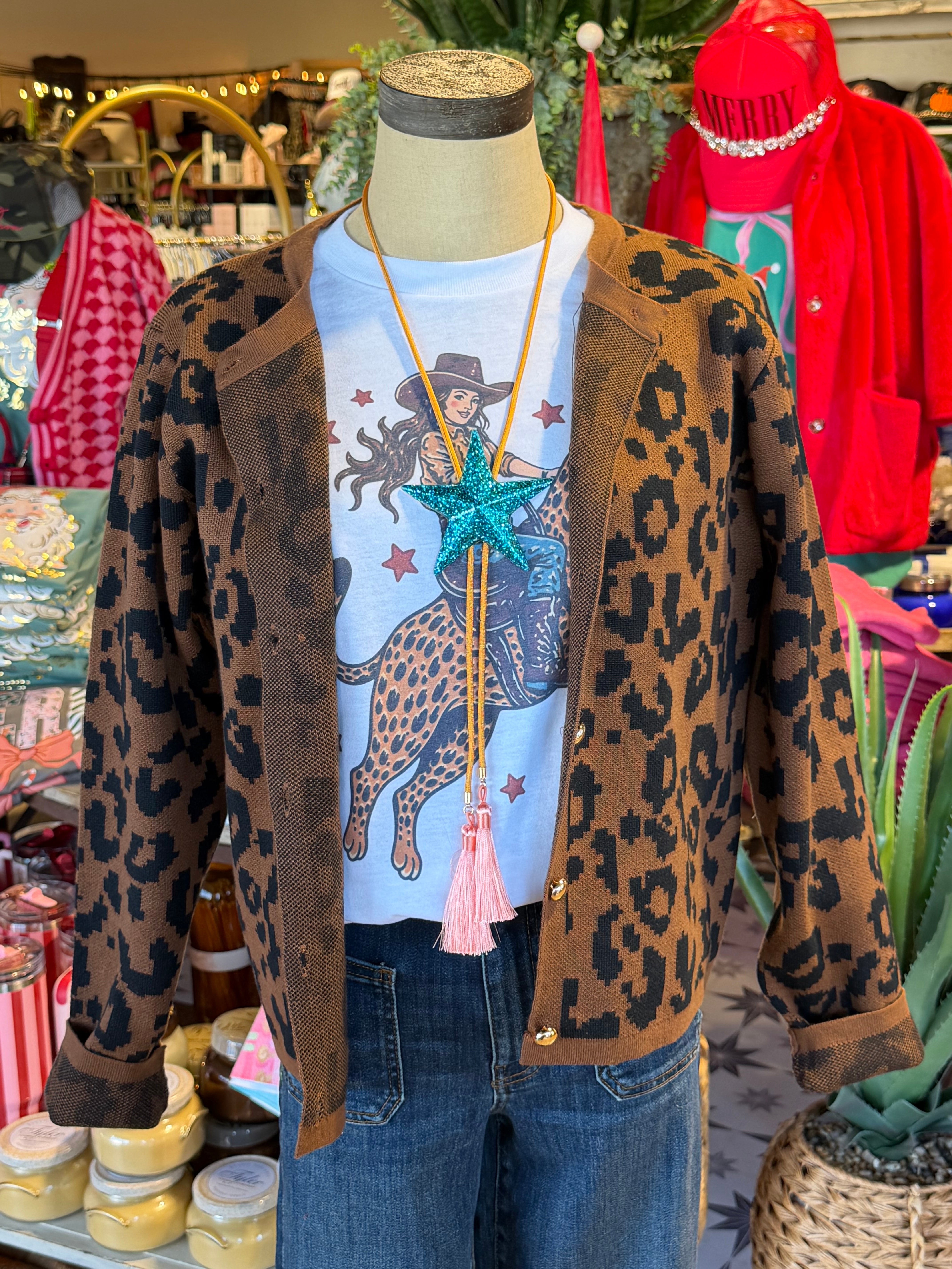 Lexi Leopard Sweater Cardigan