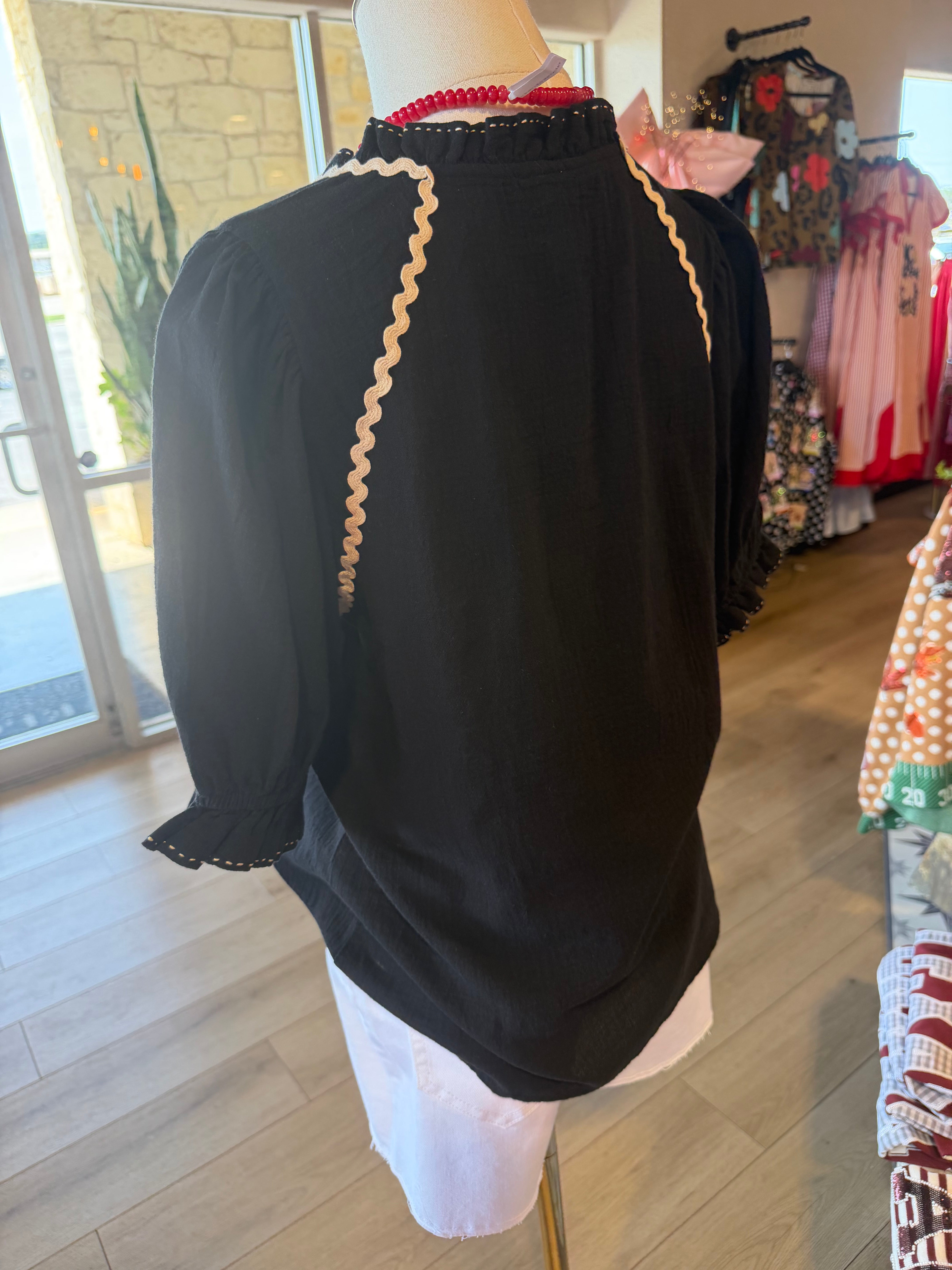 Dana Embroidery Top