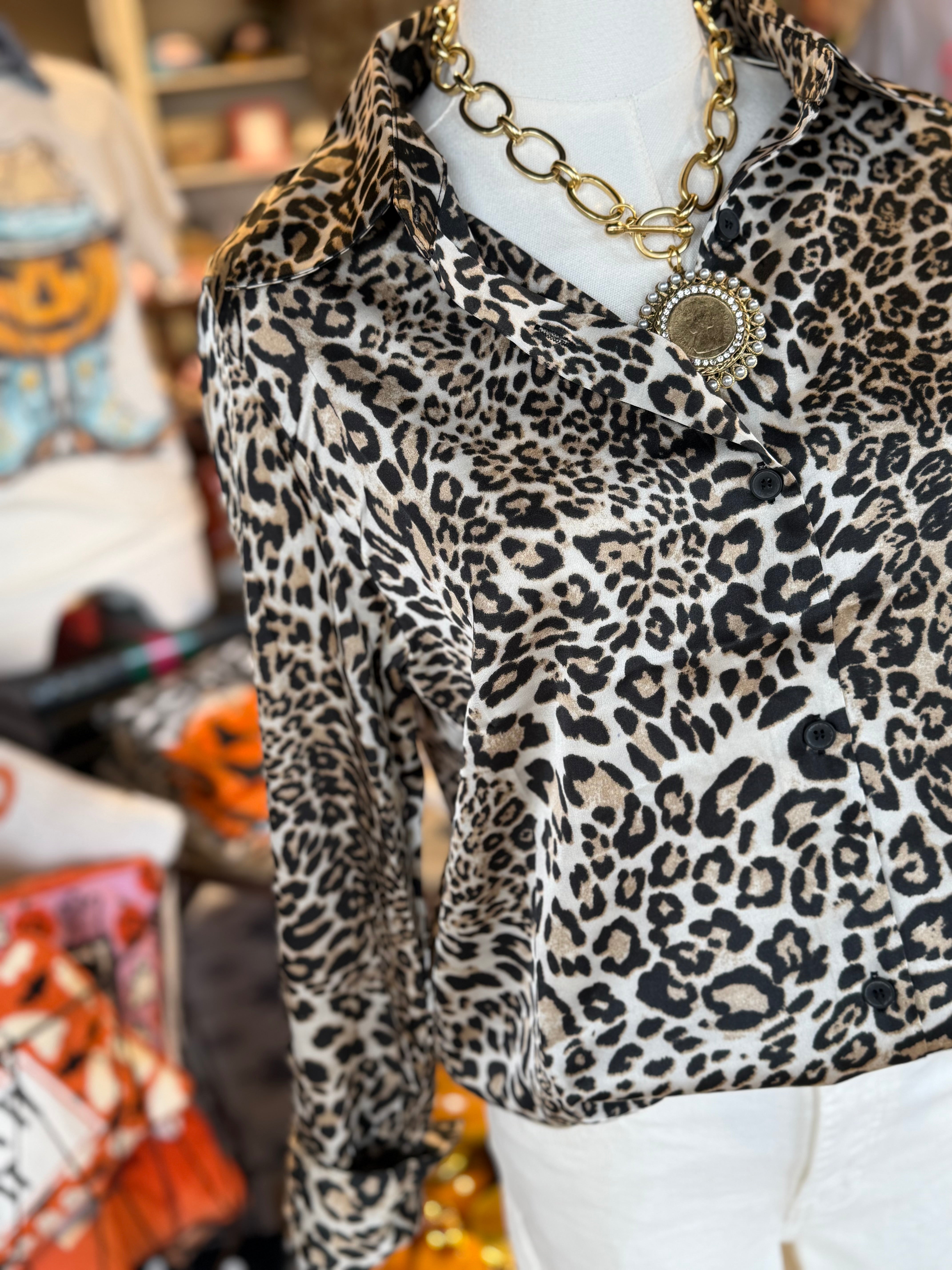 Isla Leopard Top