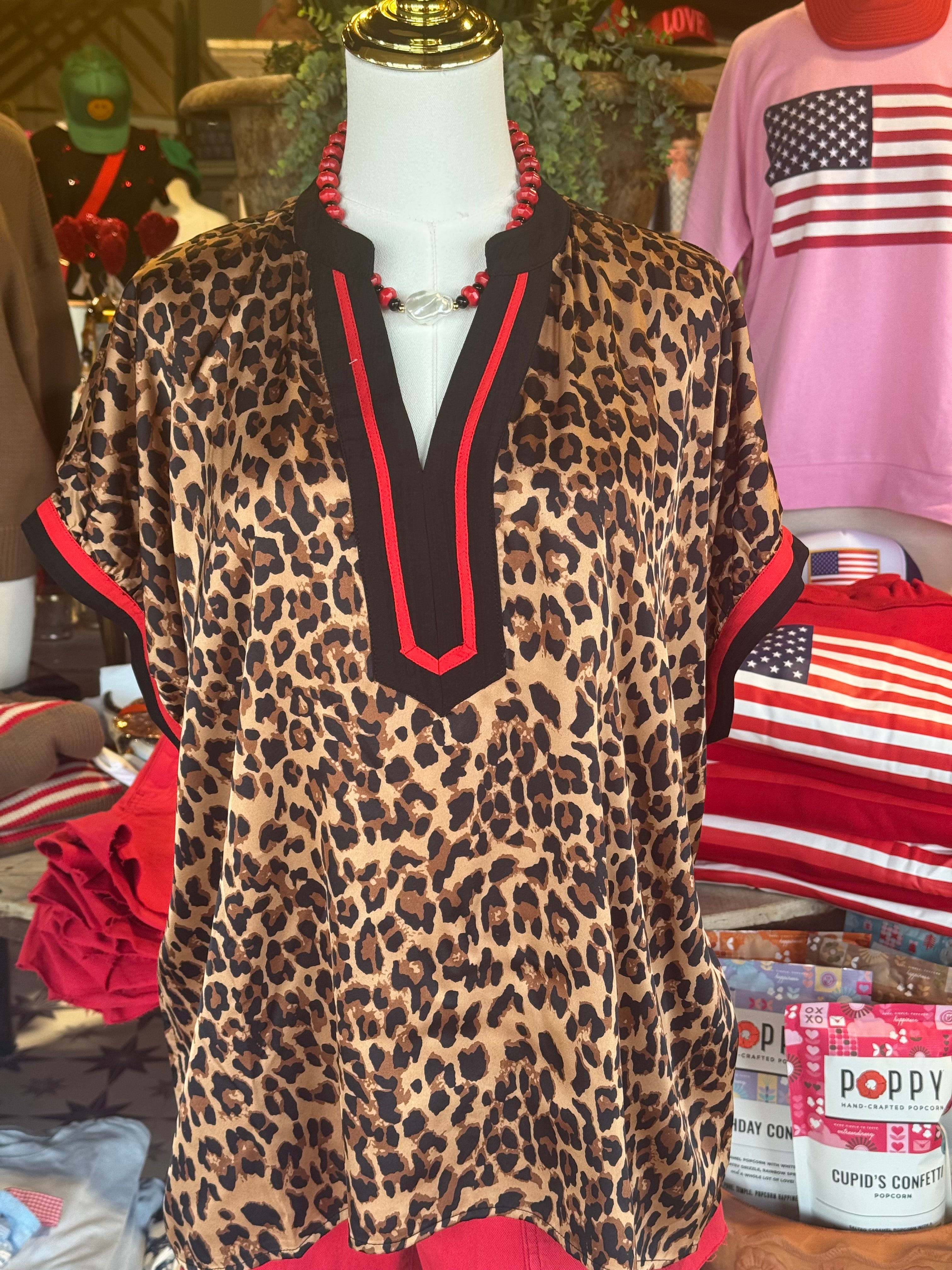 Lindy Leopard Top