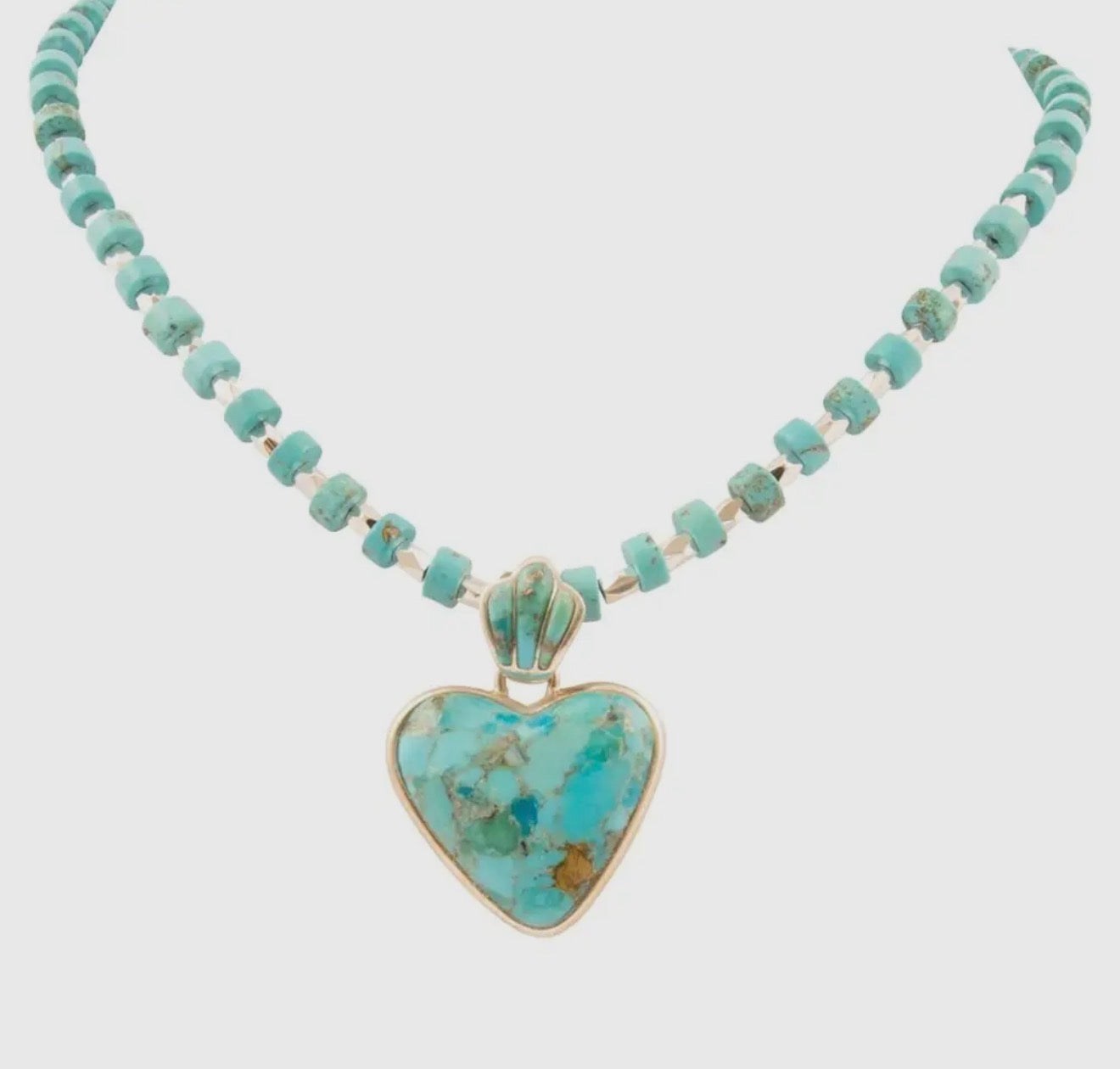 Turquoise & Sterling Heart