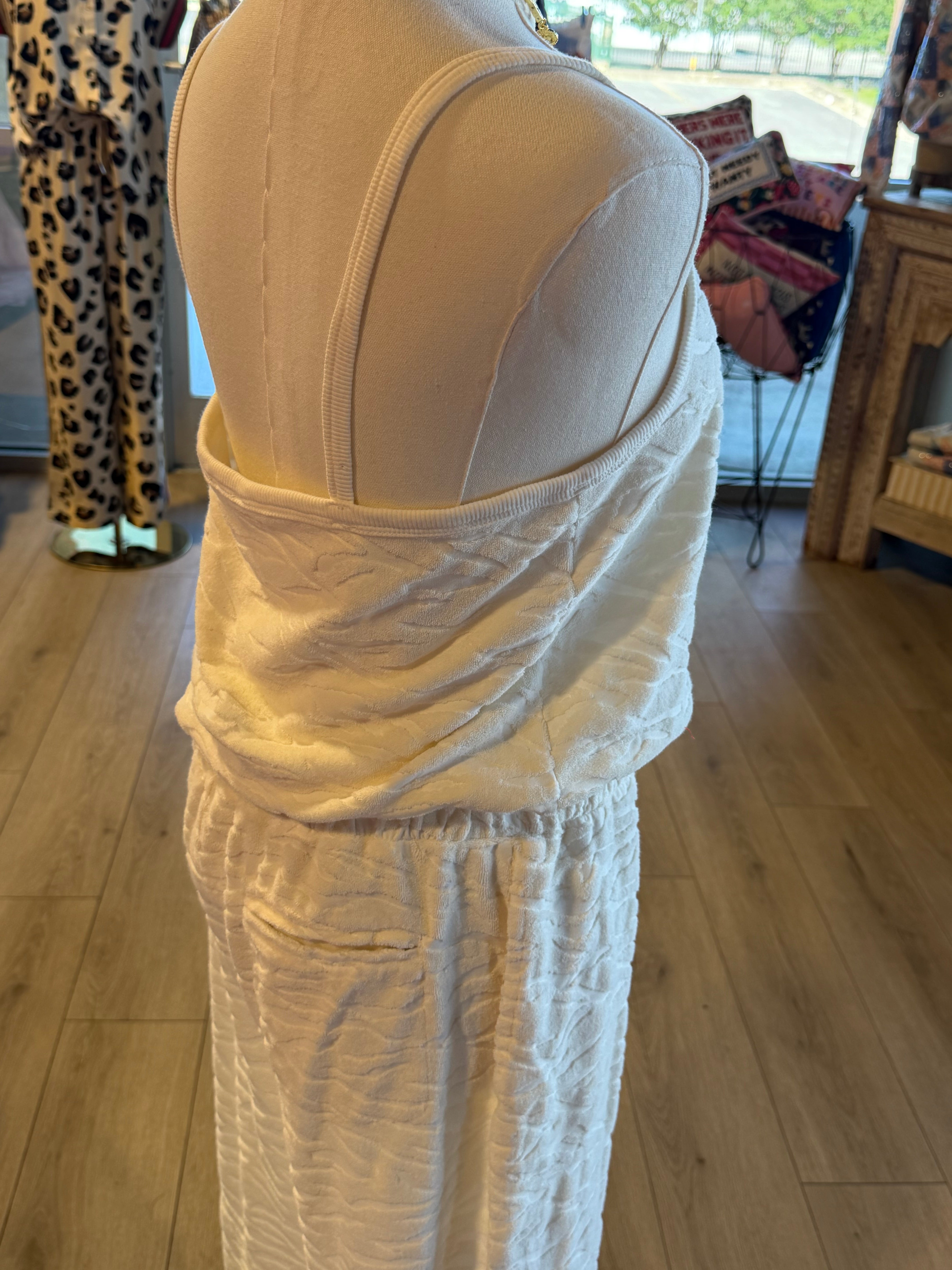 Creamy Leopard Jumpsuit