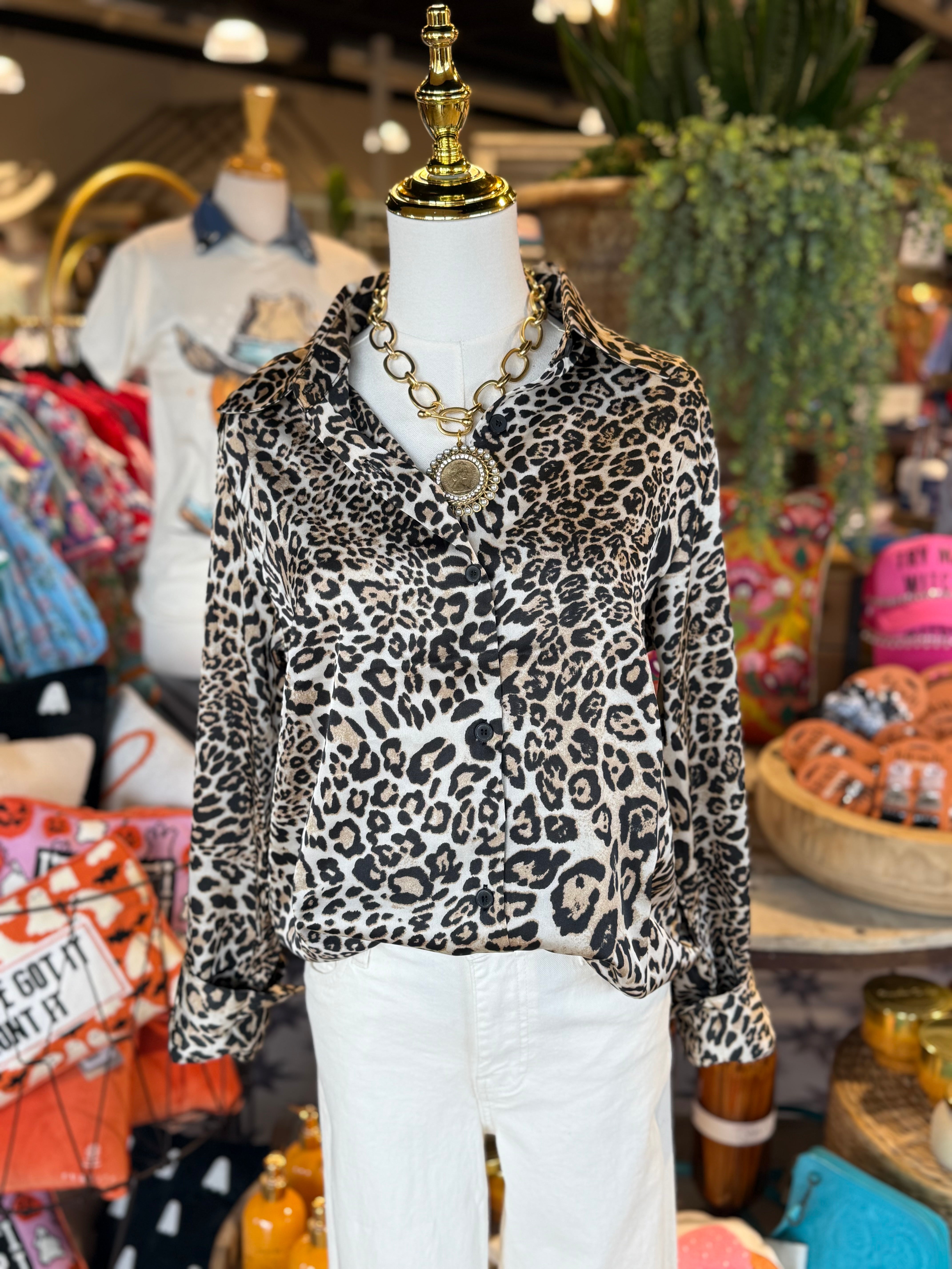 Isla Leopard Top