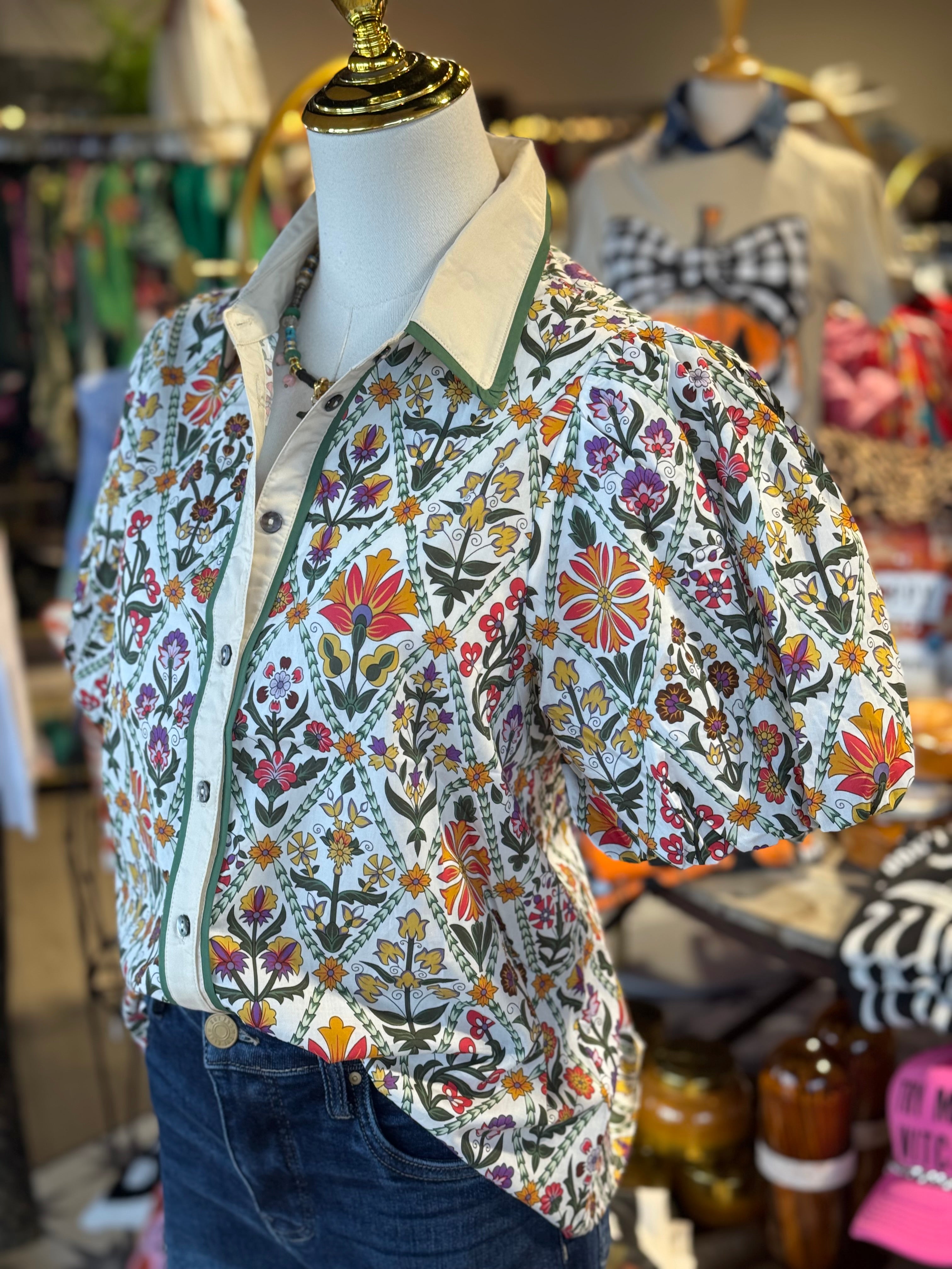 Valerie Floral Top***