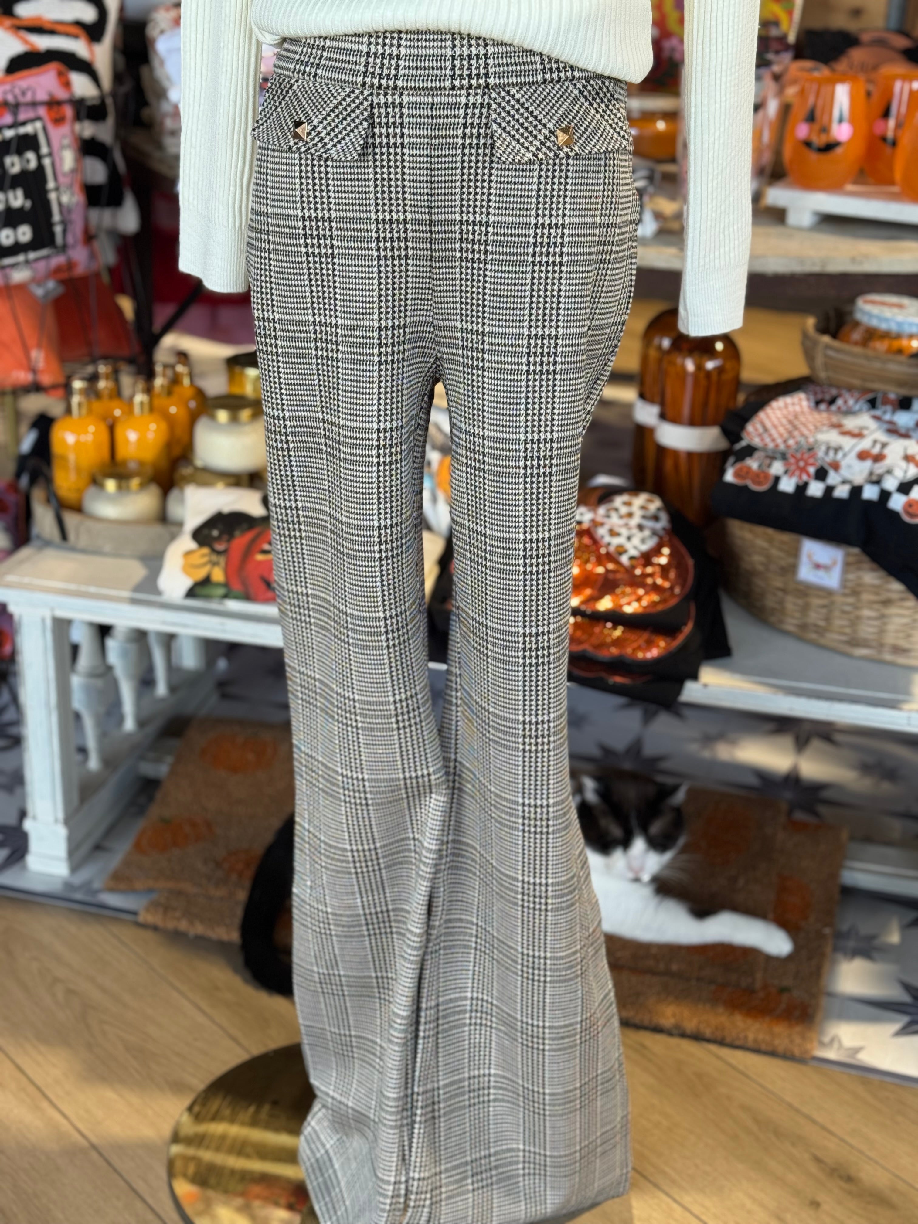 Glenda Plaid Pants