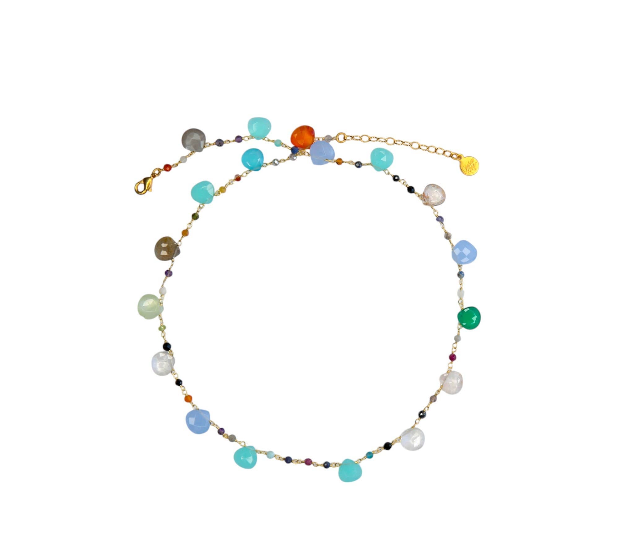 Gemstone Station Necklace