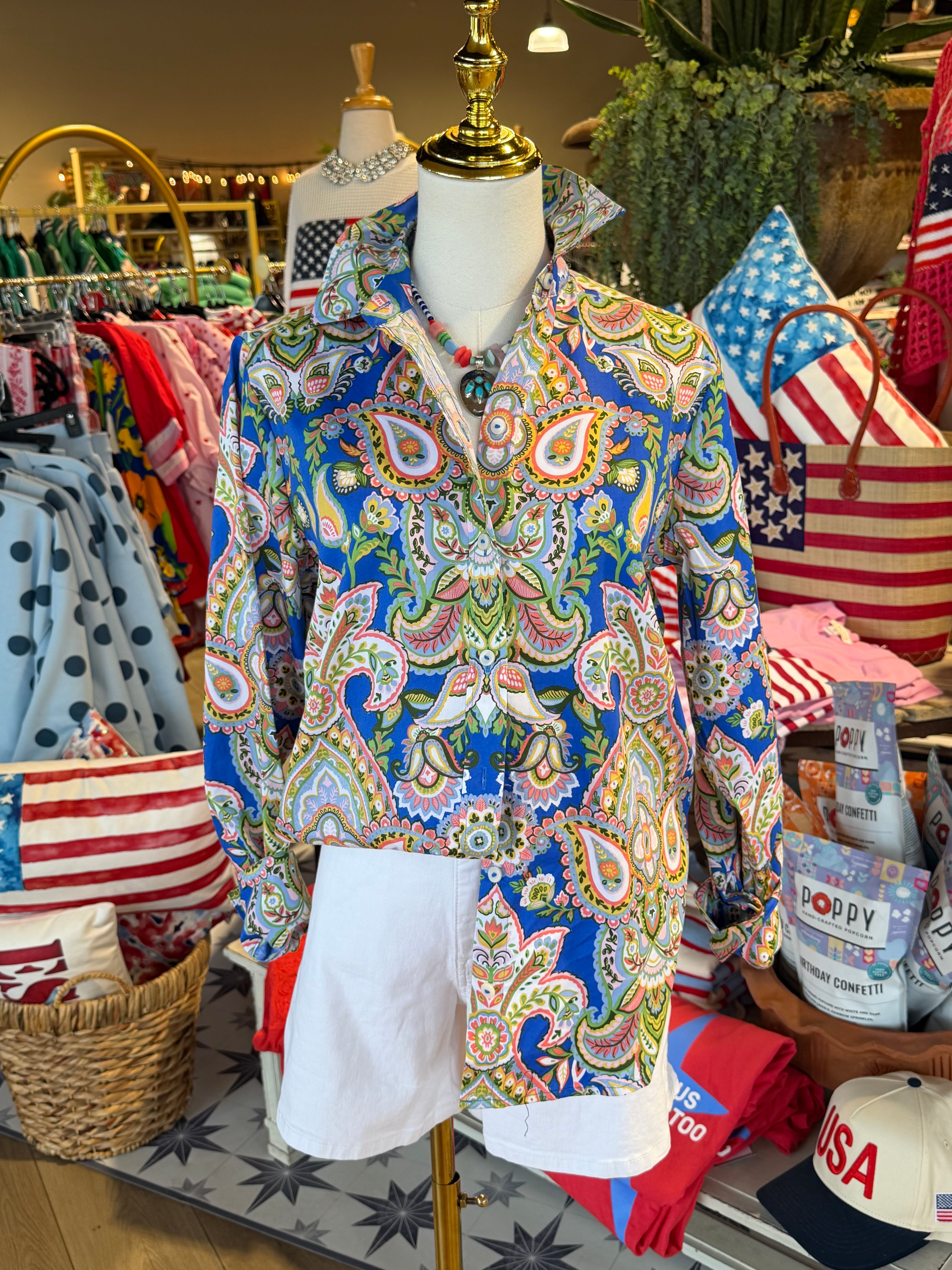 Paisley Garden Top
