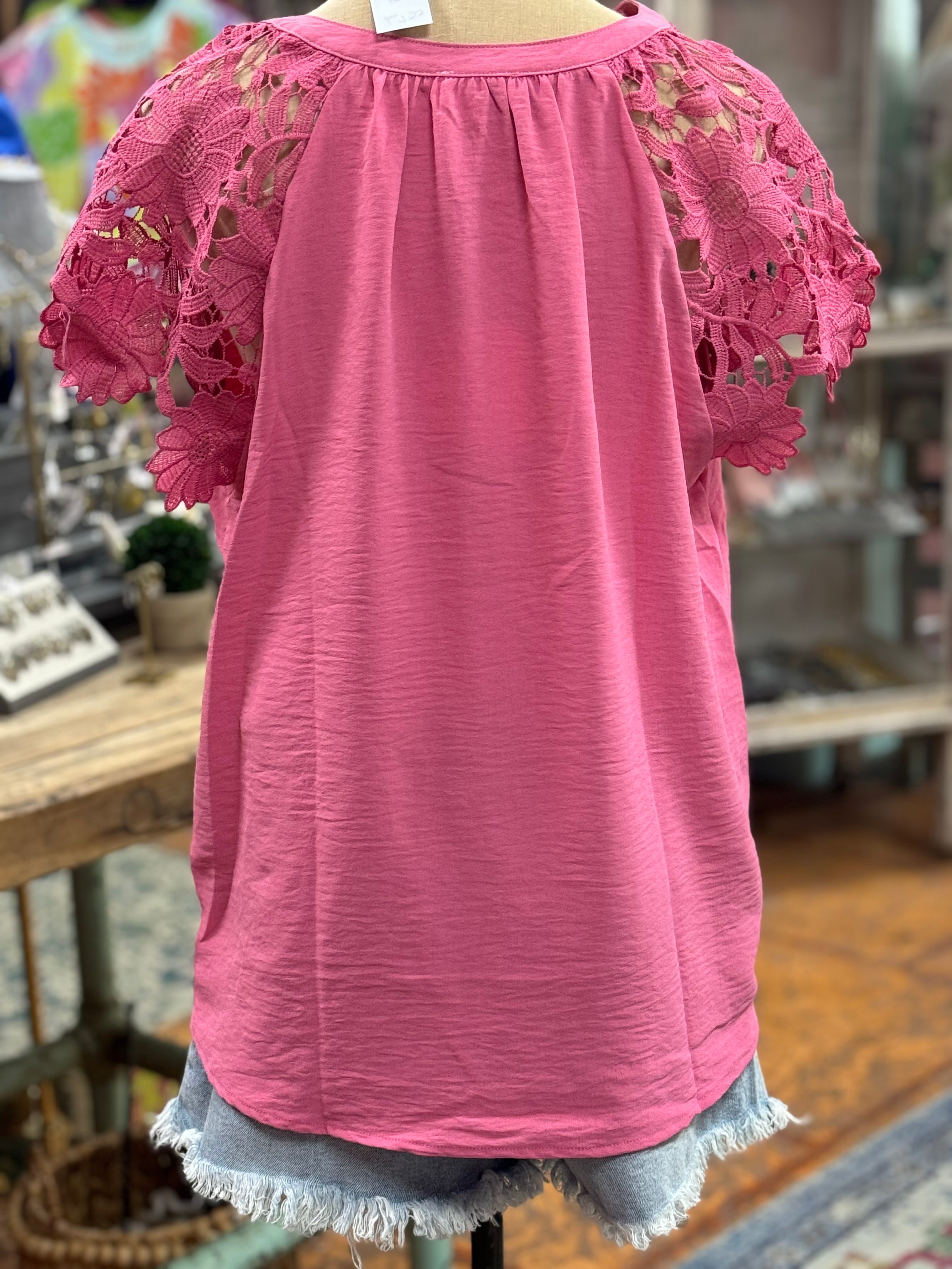 Pink Rose Top