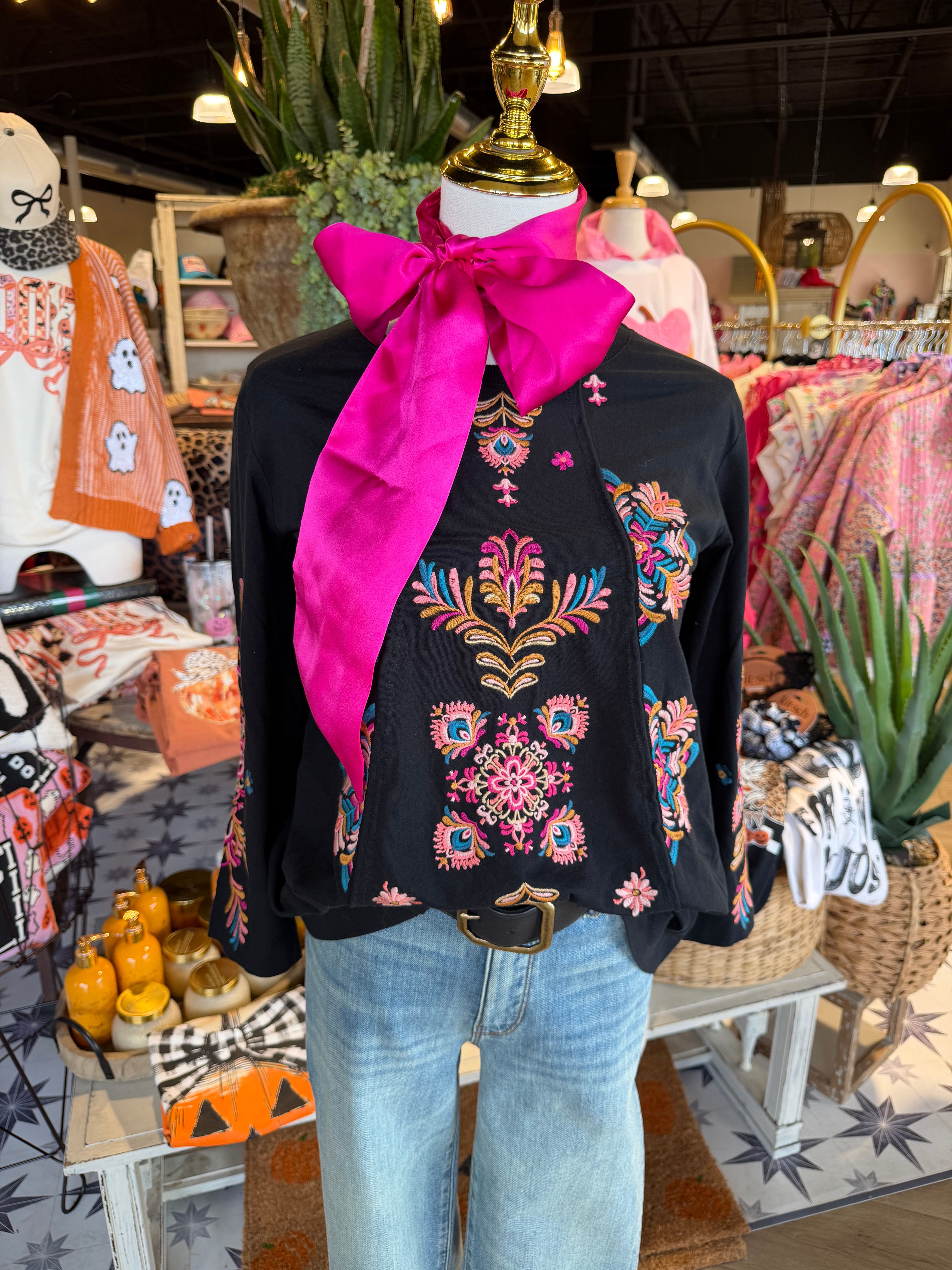 Brandi Embroidered Top