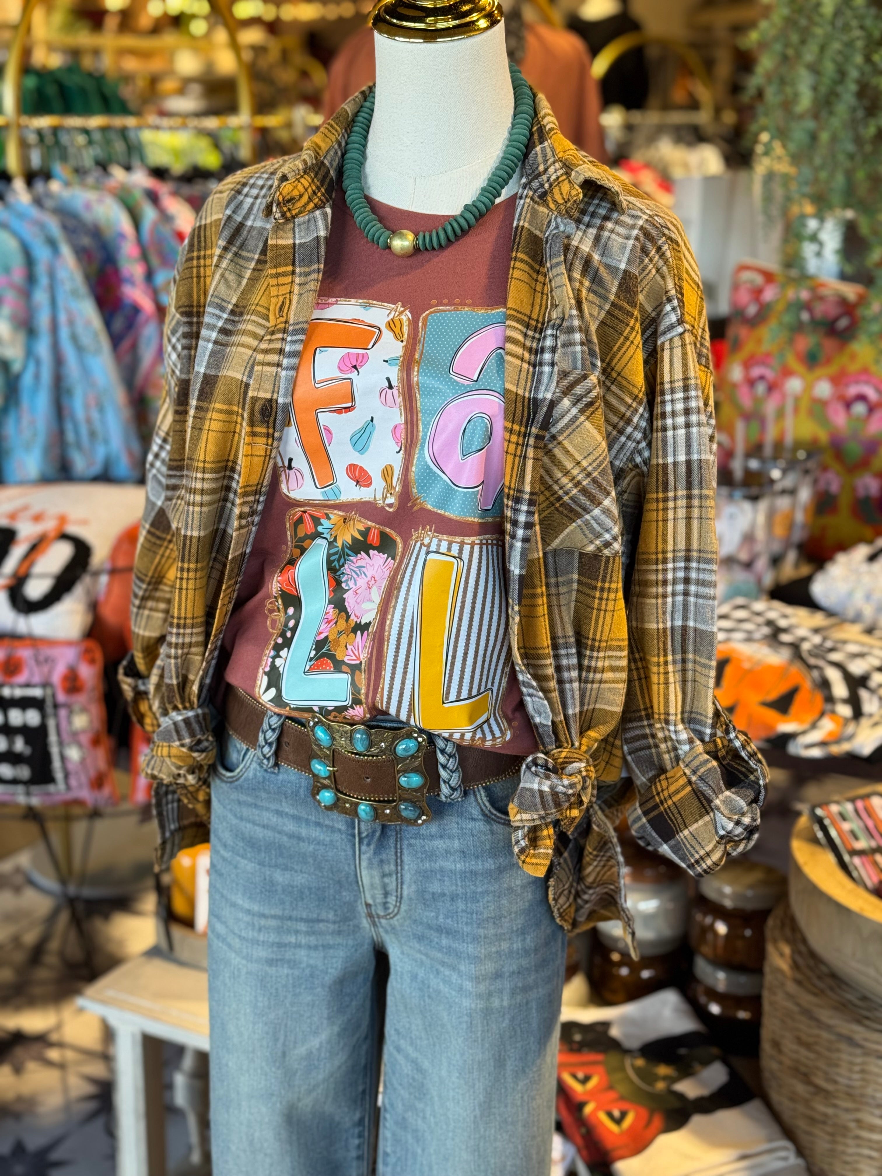 Desert Glow Flannel Top