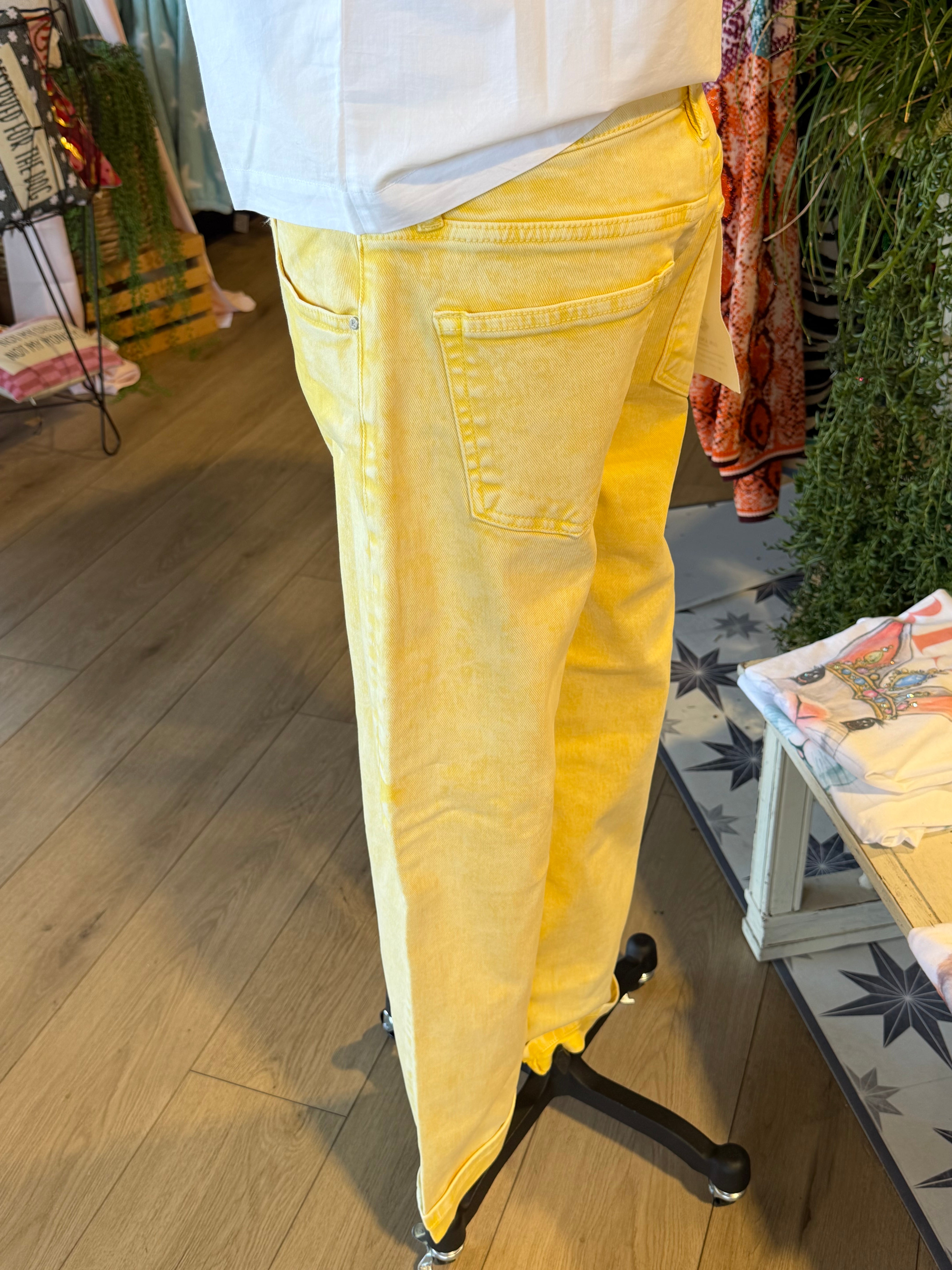 Boyfriend Jean- Yellow