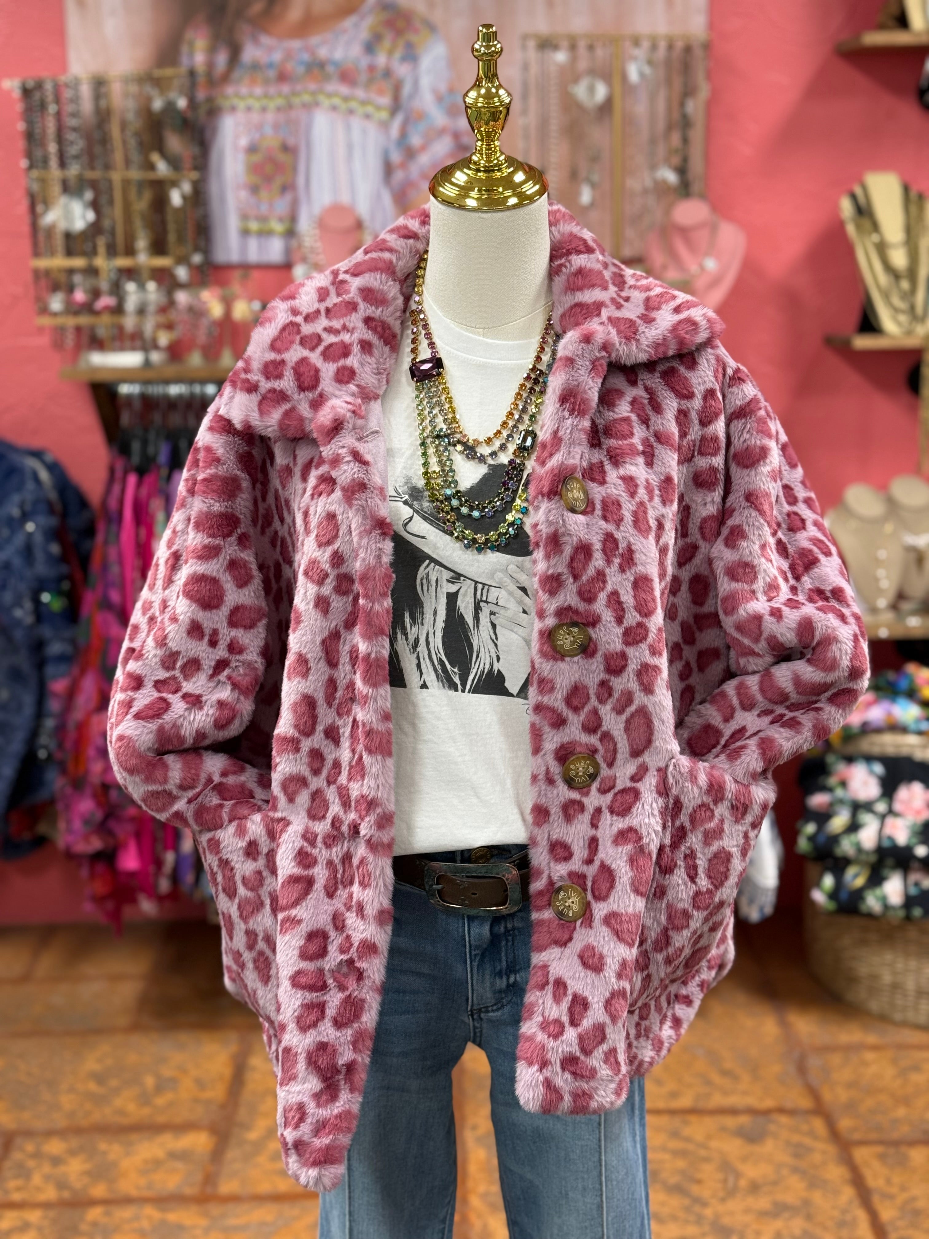 Pink Leopard Jacket