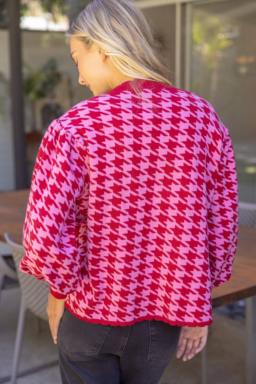 Houndstooth Cardigan