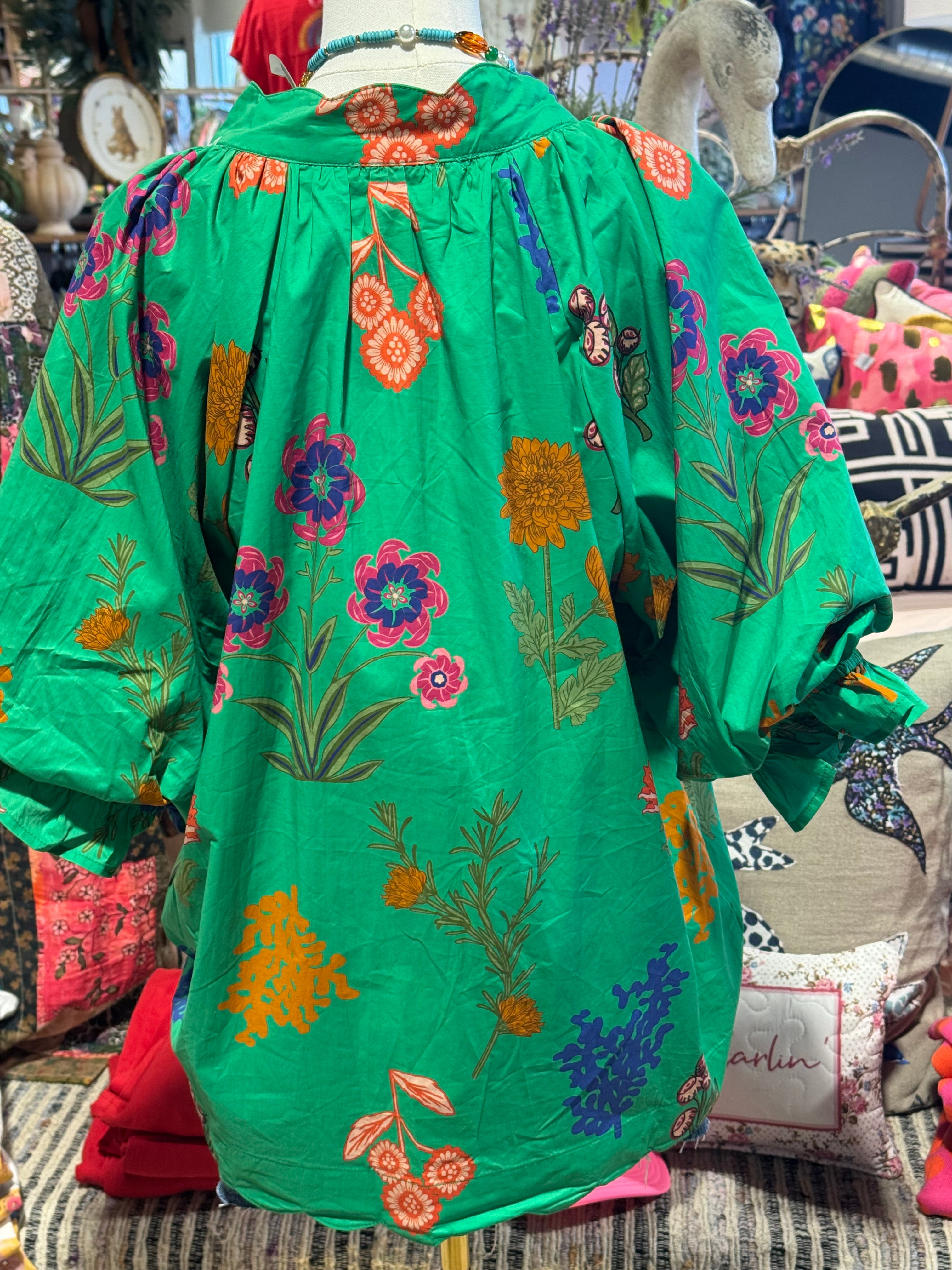 Sadie Floral Top- Plus Size