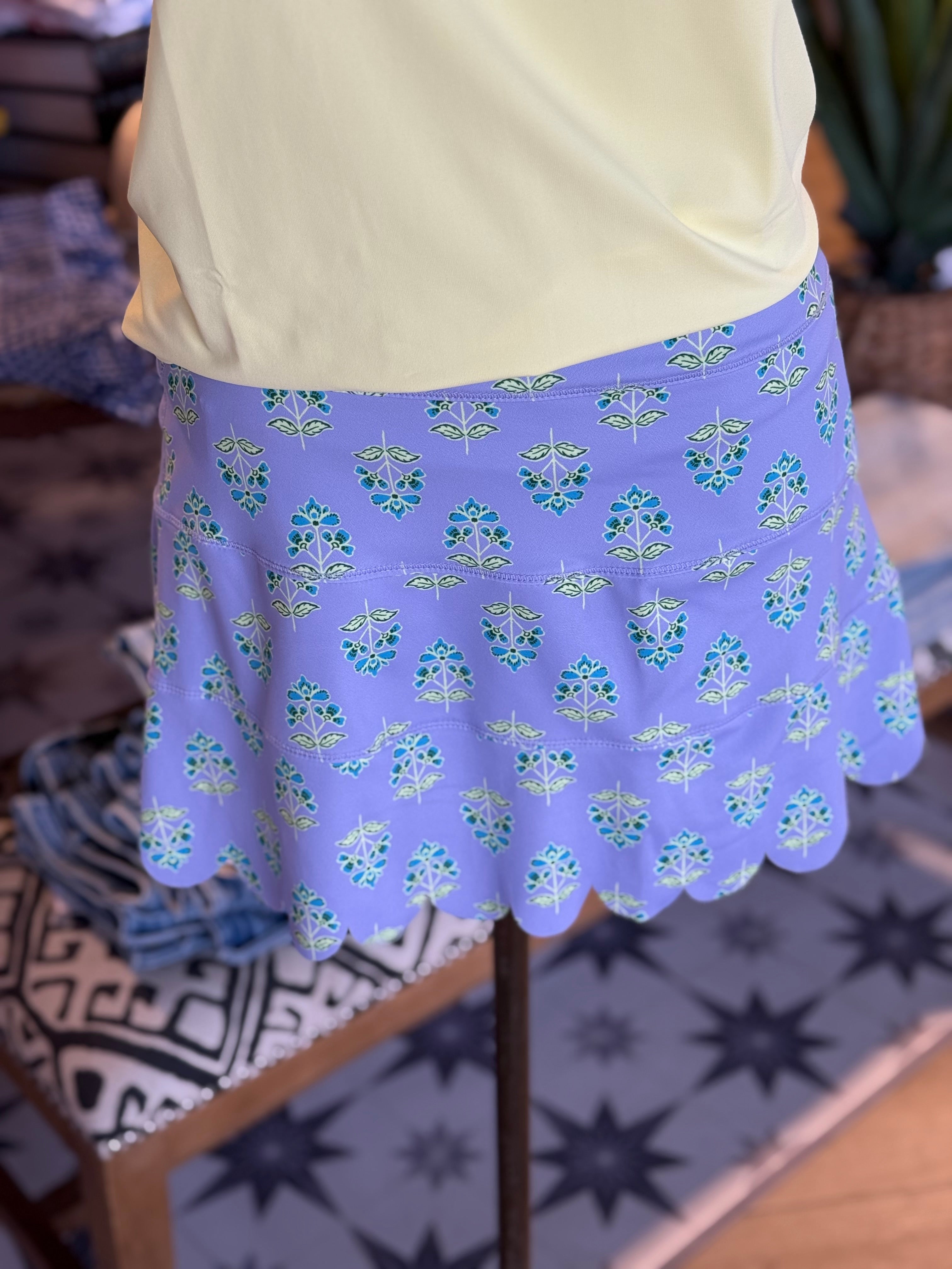 Floral Vine Scallop Skirt