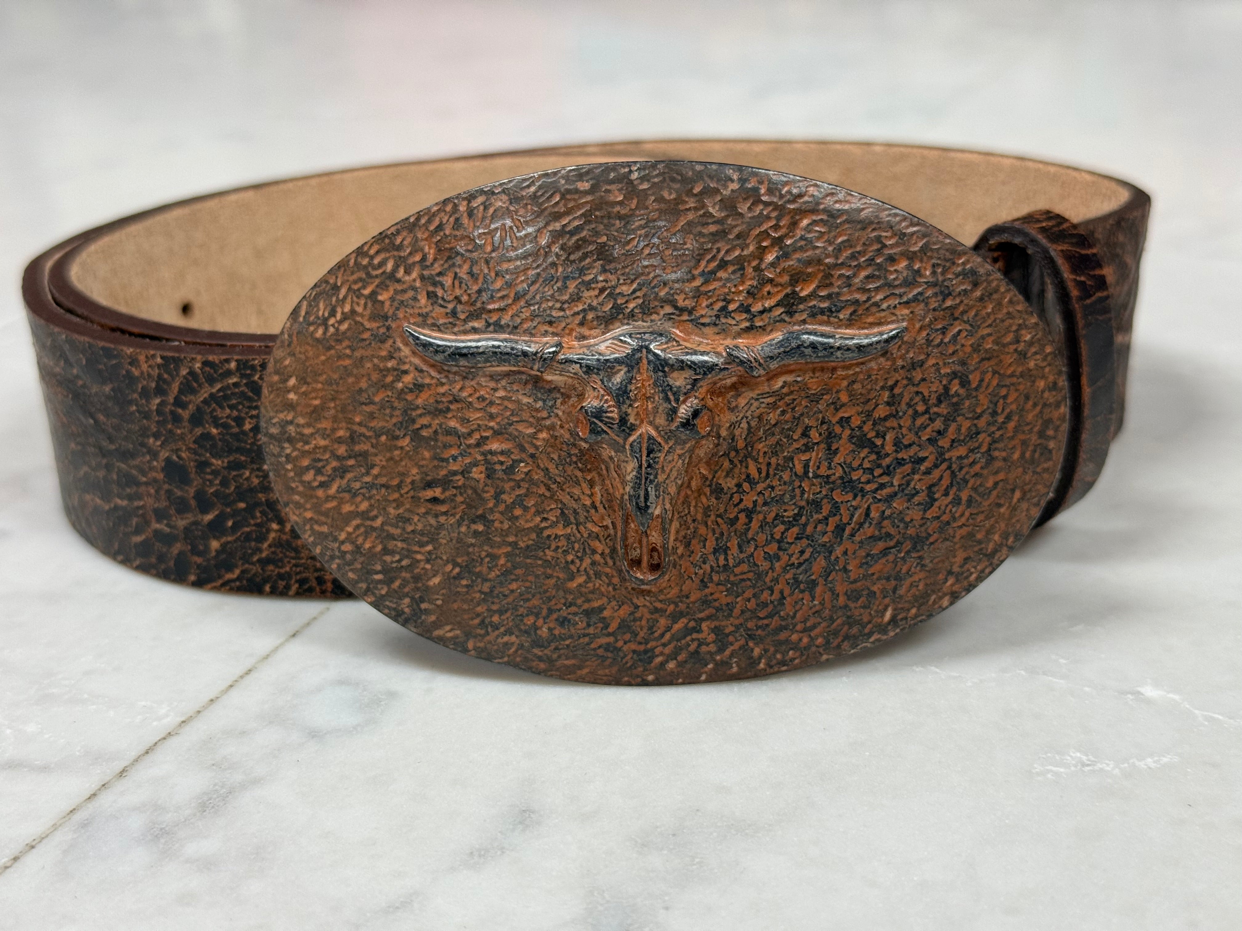 Copper Longhorn Belt